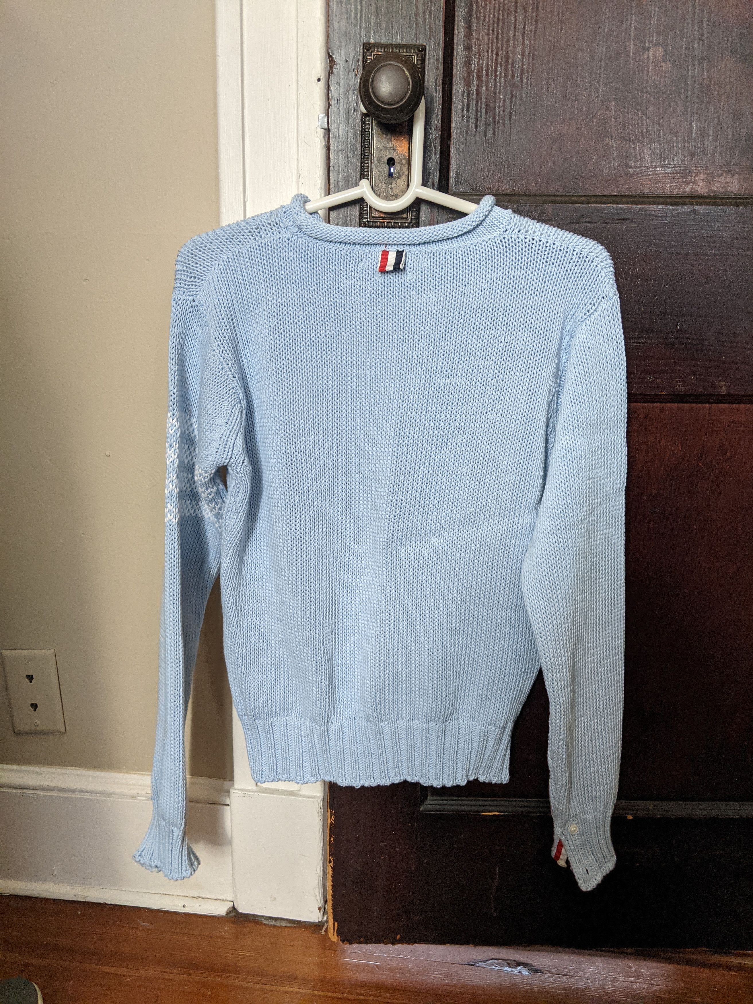 Thom Browne ICONIC dolphin intarsia knit Irish sweater NWT Size US S / EU 44-46 / 1 - 3 Thumbnail