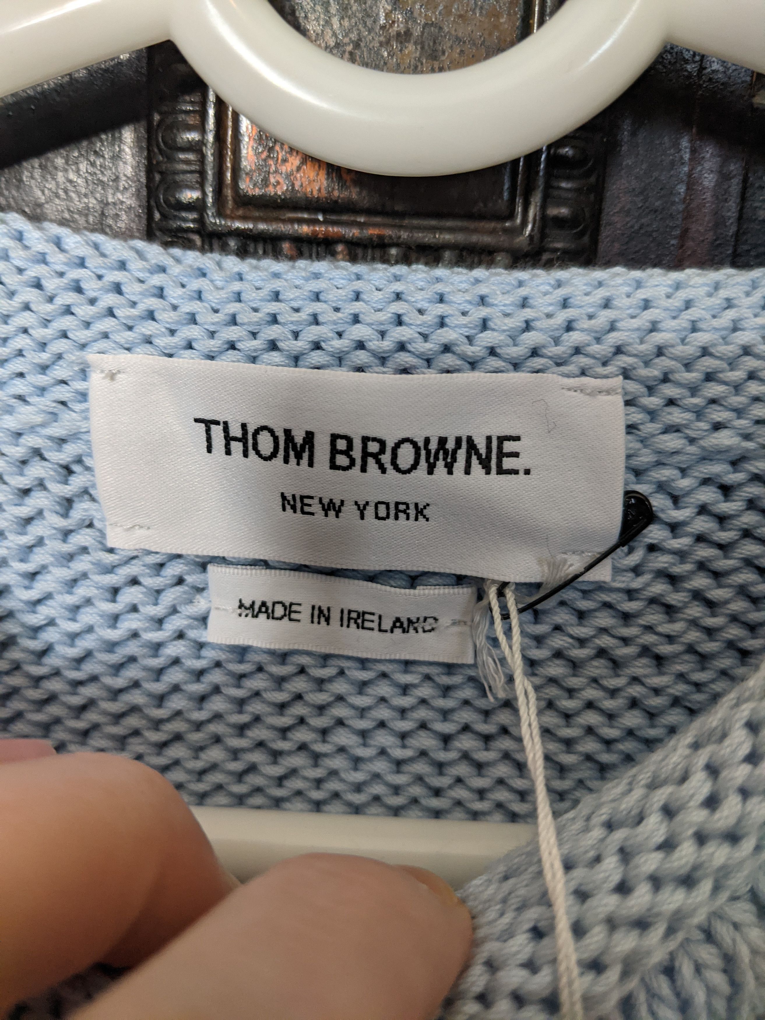 Thom Browne ICONIC dolphin intarsia knit Irish sweater NWT Size US S / EU 44-46 / 1 - 6 Thumbnail