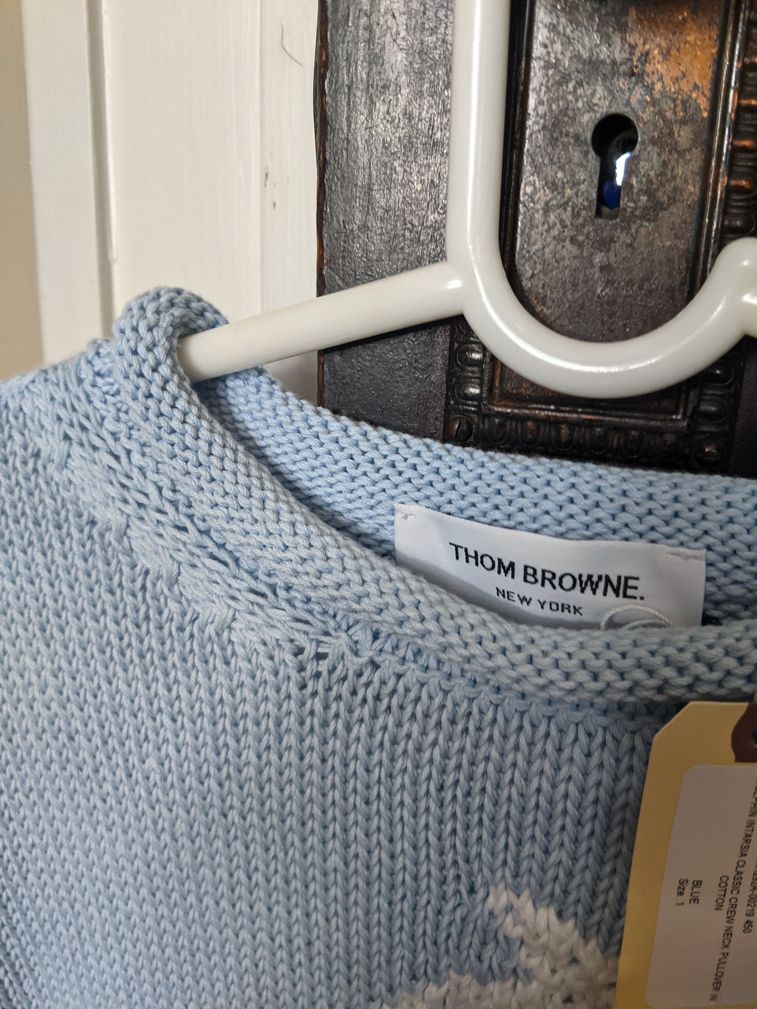 Thom Browne ICONIC dolphin intarsia knit Irish sweater NWT Size US S / EU 44-46 / 1 - 8 Thumbnail