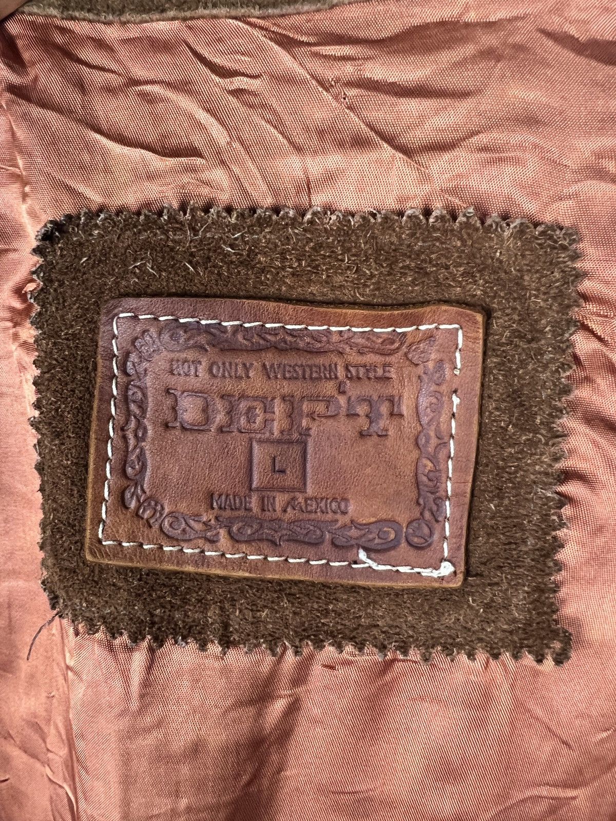 Japanese Brand Dept 🇯🇵 Fully Leather Zipper Native Jacket Size US L / EU 52-54 / 3 - 12 Thumbnail