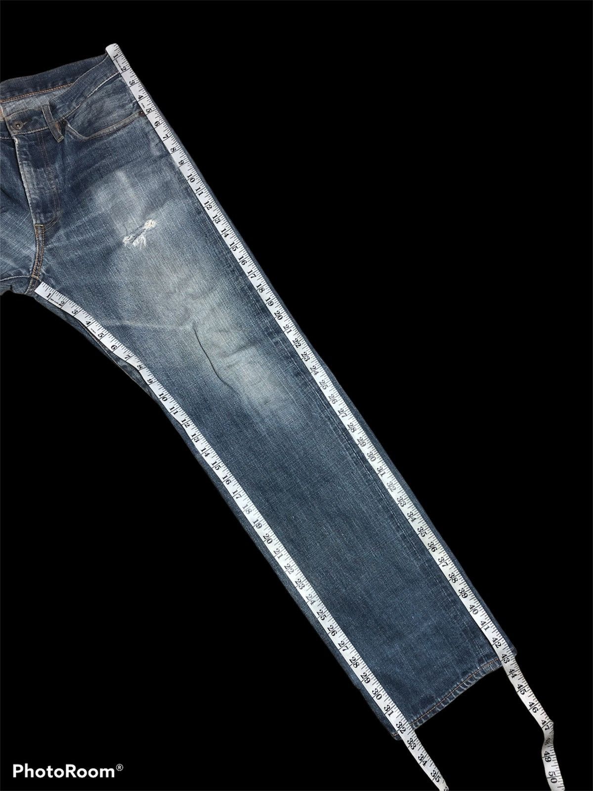 Global Work DISTRESSED SELVEDGE DENIM BY GLOBAL WORK Size US 34 / EU 50 - 8 Thumbnail