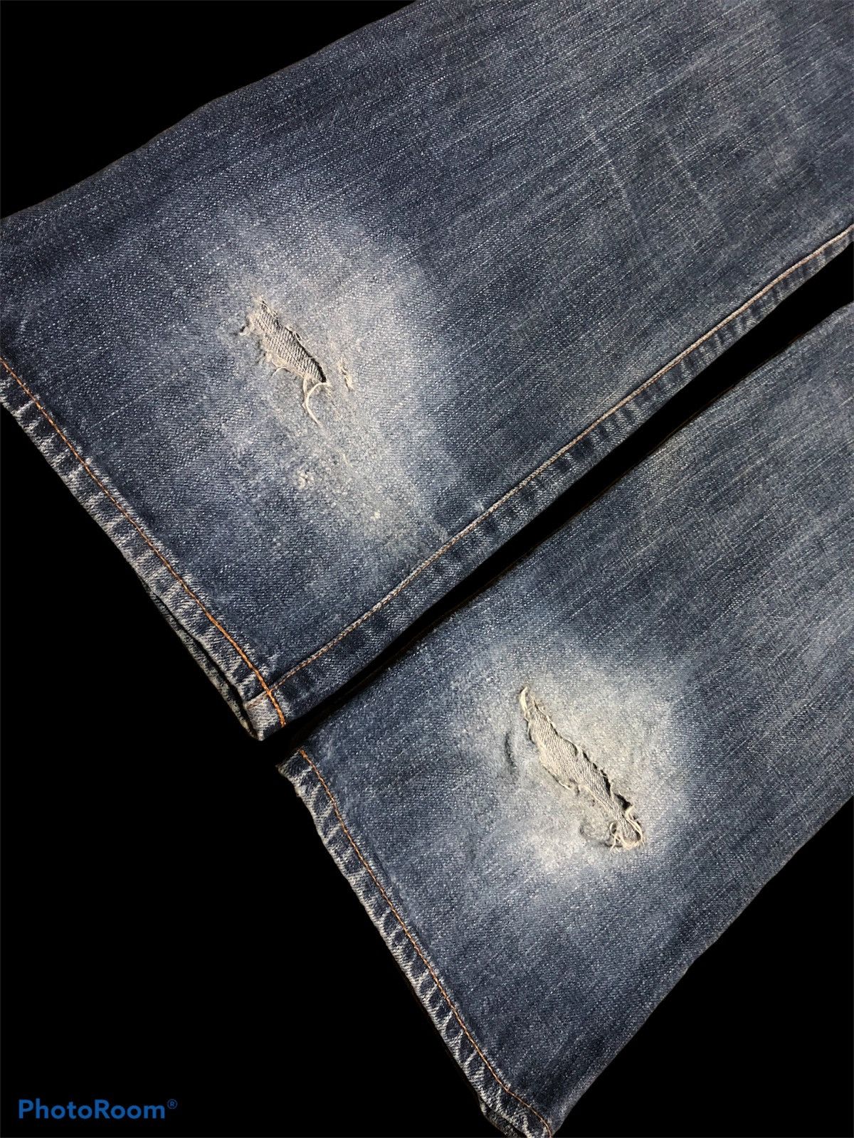 Global Work DISTRESSED SELVEDGE DENIM BY GLOBAL WORK Size US 34 / EU 50 - 4 Thumbnail
