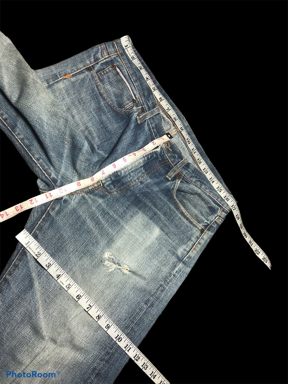 Global Work DISTRESSED SELVEDGE DENIM BY GLOBAL WORK Size US 34 / EU 50 - 10 Thumbnail