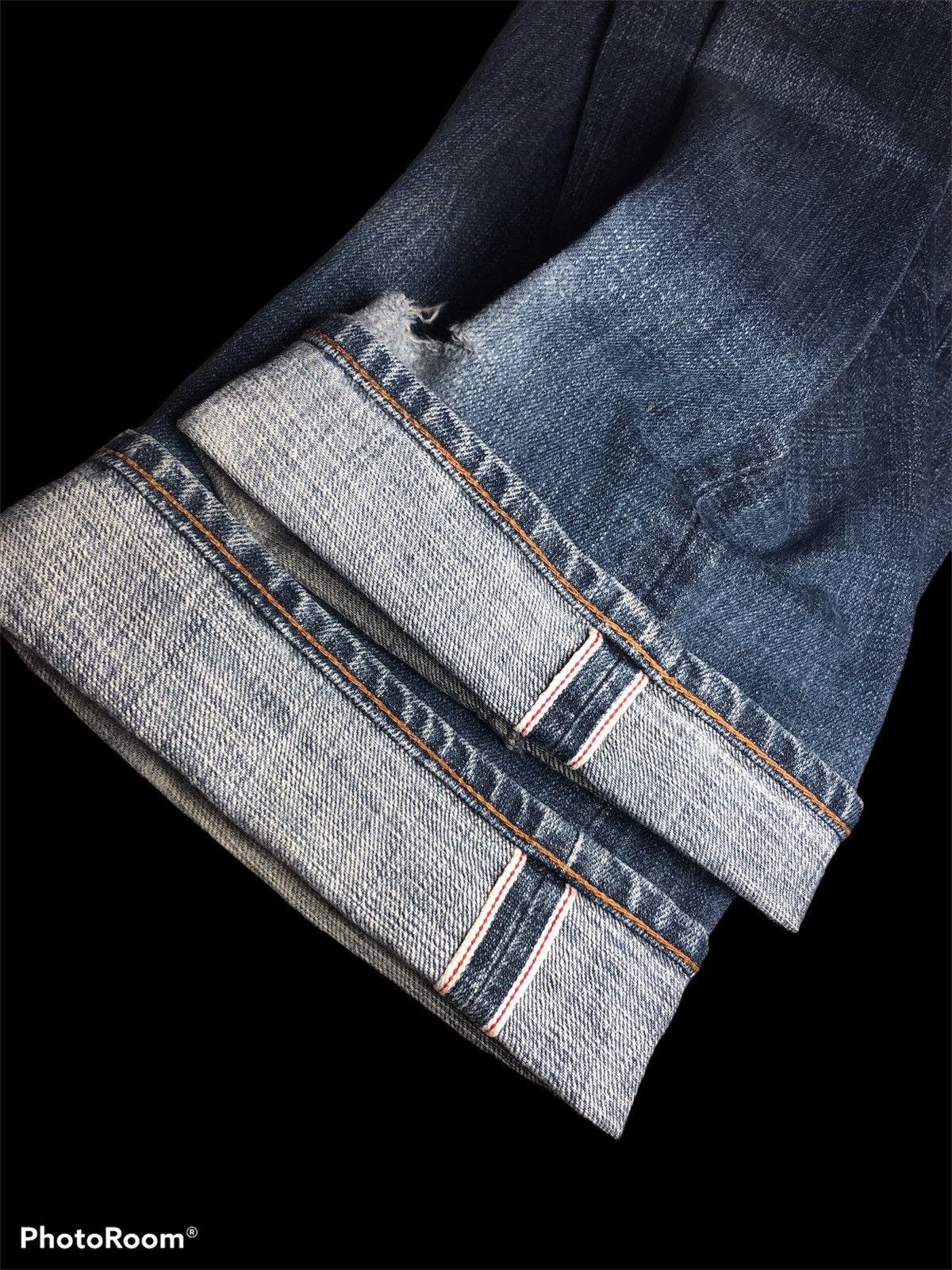 Global Work DISTRESSED SELVEDGE DENIM BY GLOBAL WORK Size US 34 / EU 50 - 3 Thumbnail