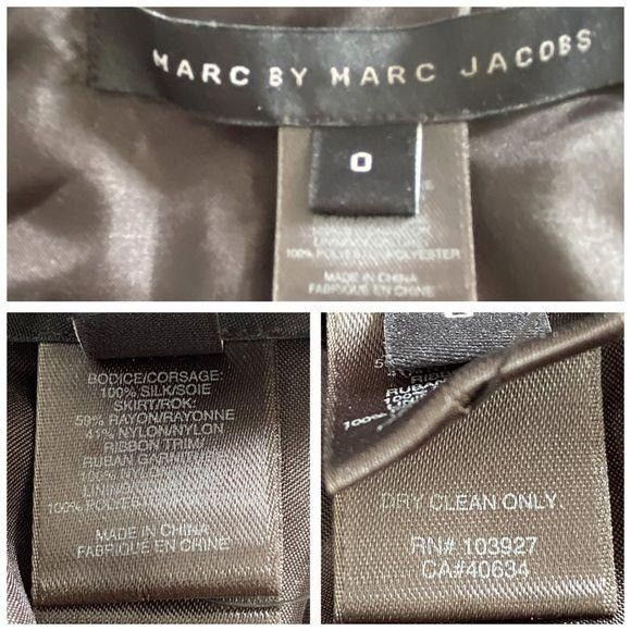 Marc by Marc Jacobs Marc by Marc Jacobs Black Rosette Applique Silk Mini Dress Size XS / US 0-2 / IT 36-38 - 4 Thumbnail