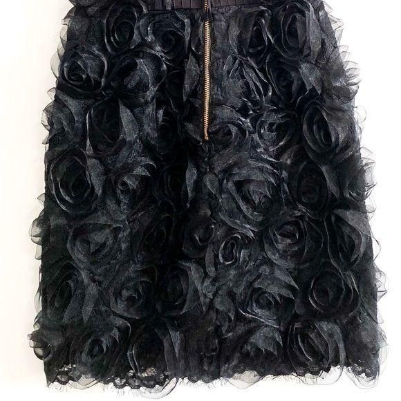Marc by Marc Jacobs Marc by Marc Jacobs Black Rosette Applique Silk Mini Dress Size XS / US 0-2 / IT 36-38 - 11 Thumbnail