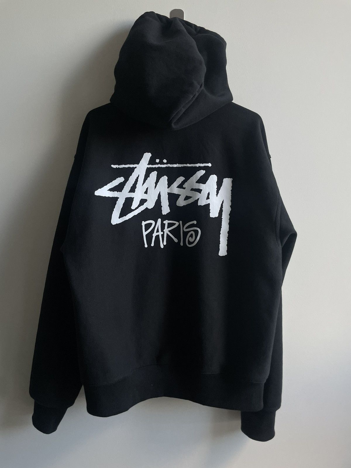 Black Stussy selling Paris Zip Up Hoodie