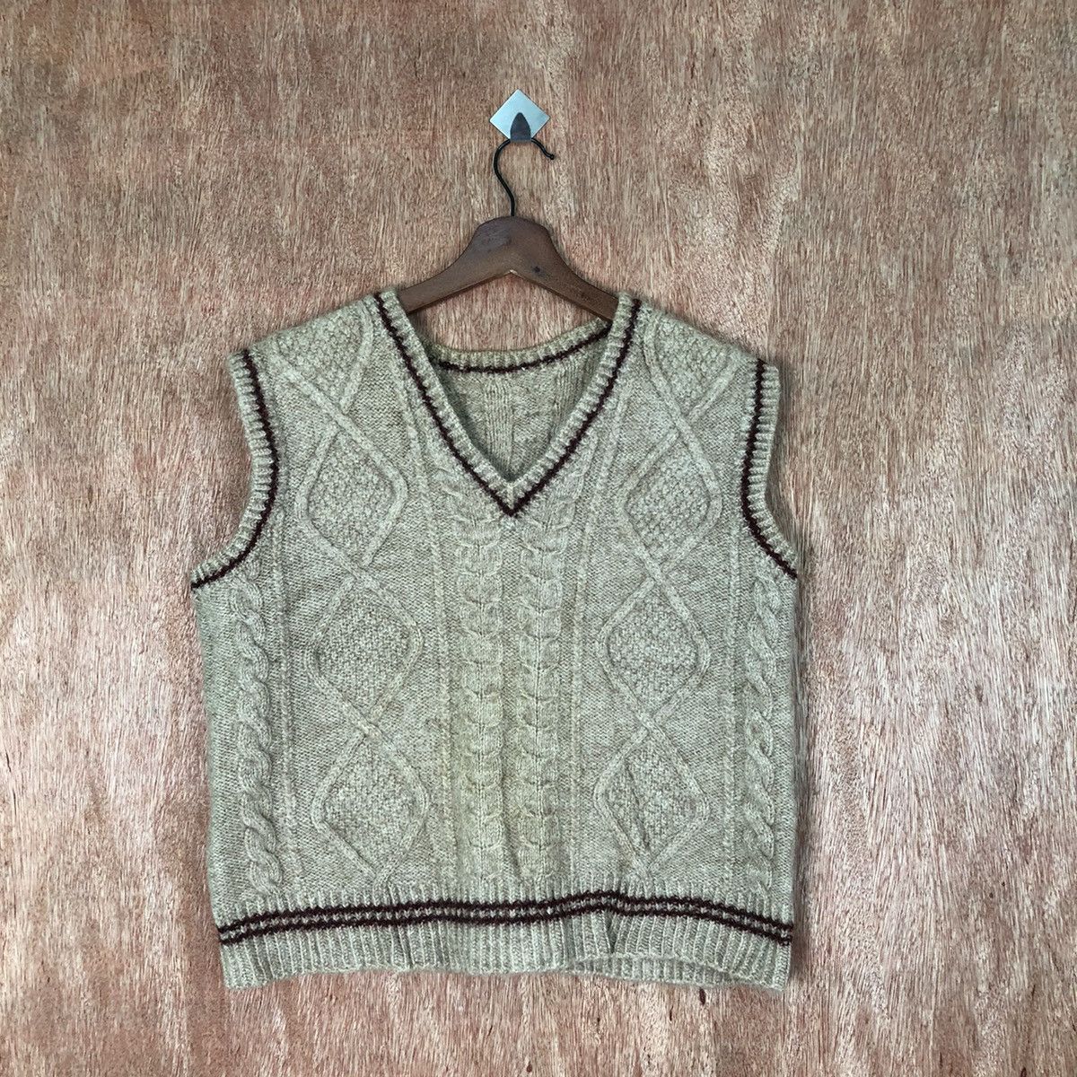 Japanese Brand Vintage Japanese Brand Brown Vest #287 Size S / US 4 / IT 40 - 1 Thumbnail