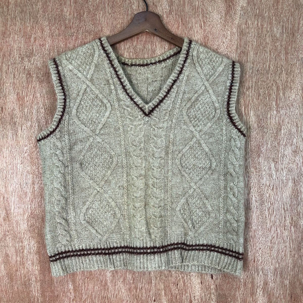 Japanese Brand Vintage Japanese Brand Brown Vest #287 Size S / US 4 / IT 40 - 3 Thumbnail