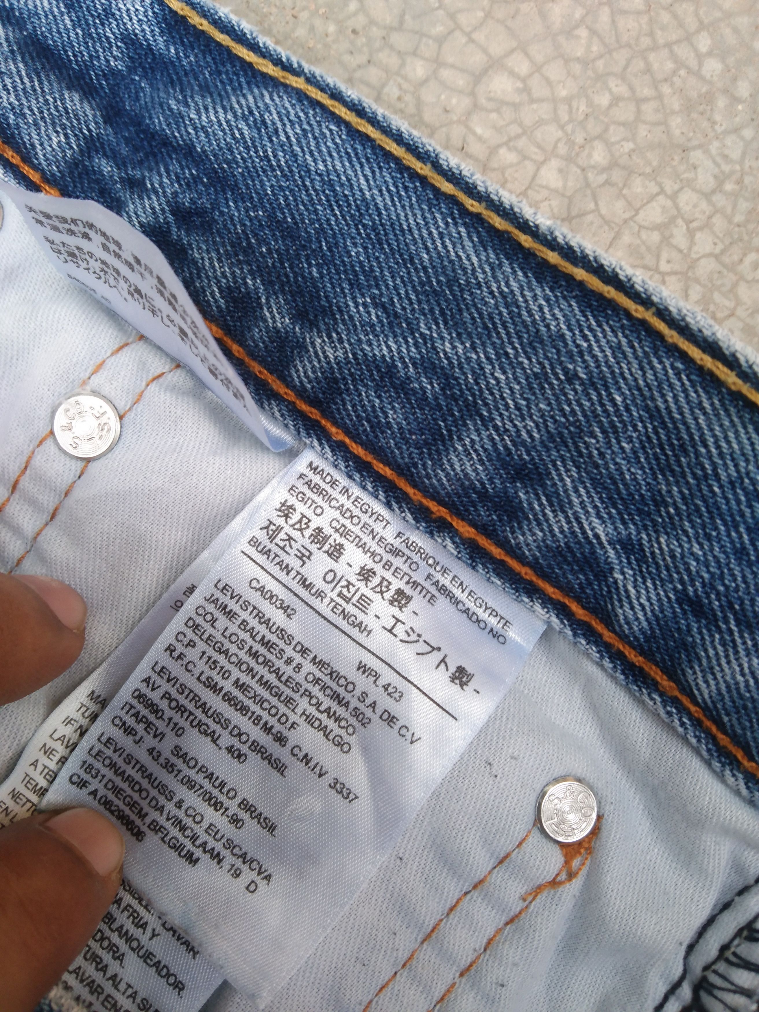 Jean × Levi's × Vintage Vintage Levis 505 Straight Leg Light Blue Jeans 38x30 Size US 38 / EU 54 - 8 Thumbnail
