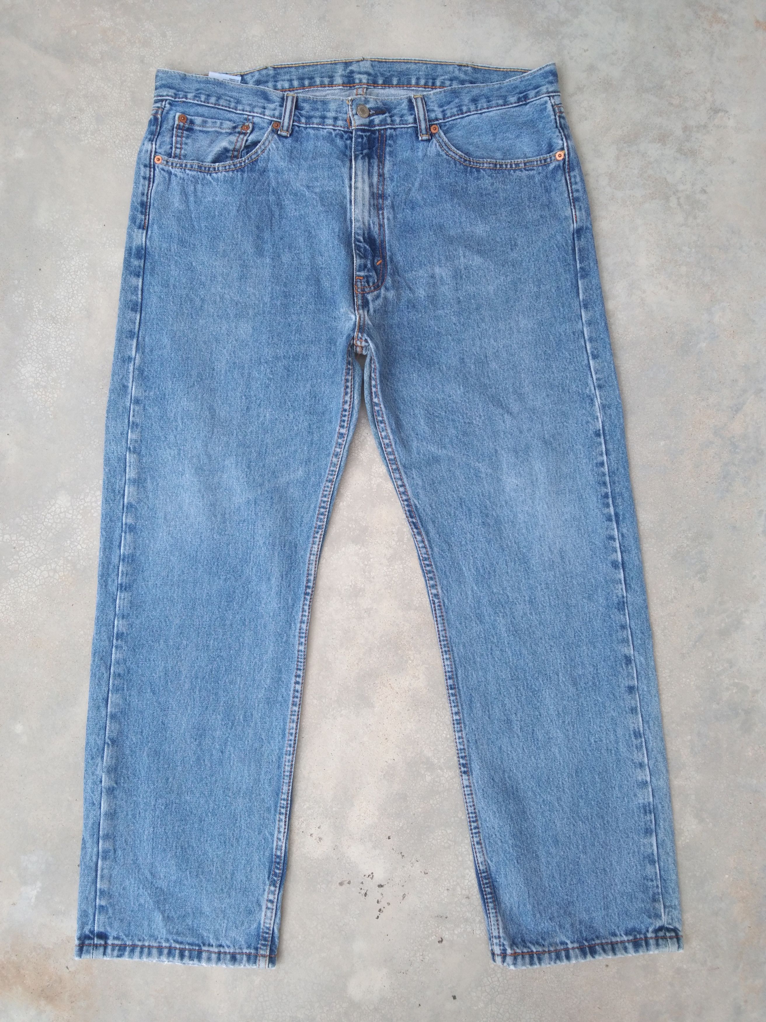Jean × Levi's × Vintage Vintage Levis 505 Straight Leg Light Blue Jeans 38x30 Size US 38 / EU 54 - 1 Thumbnail