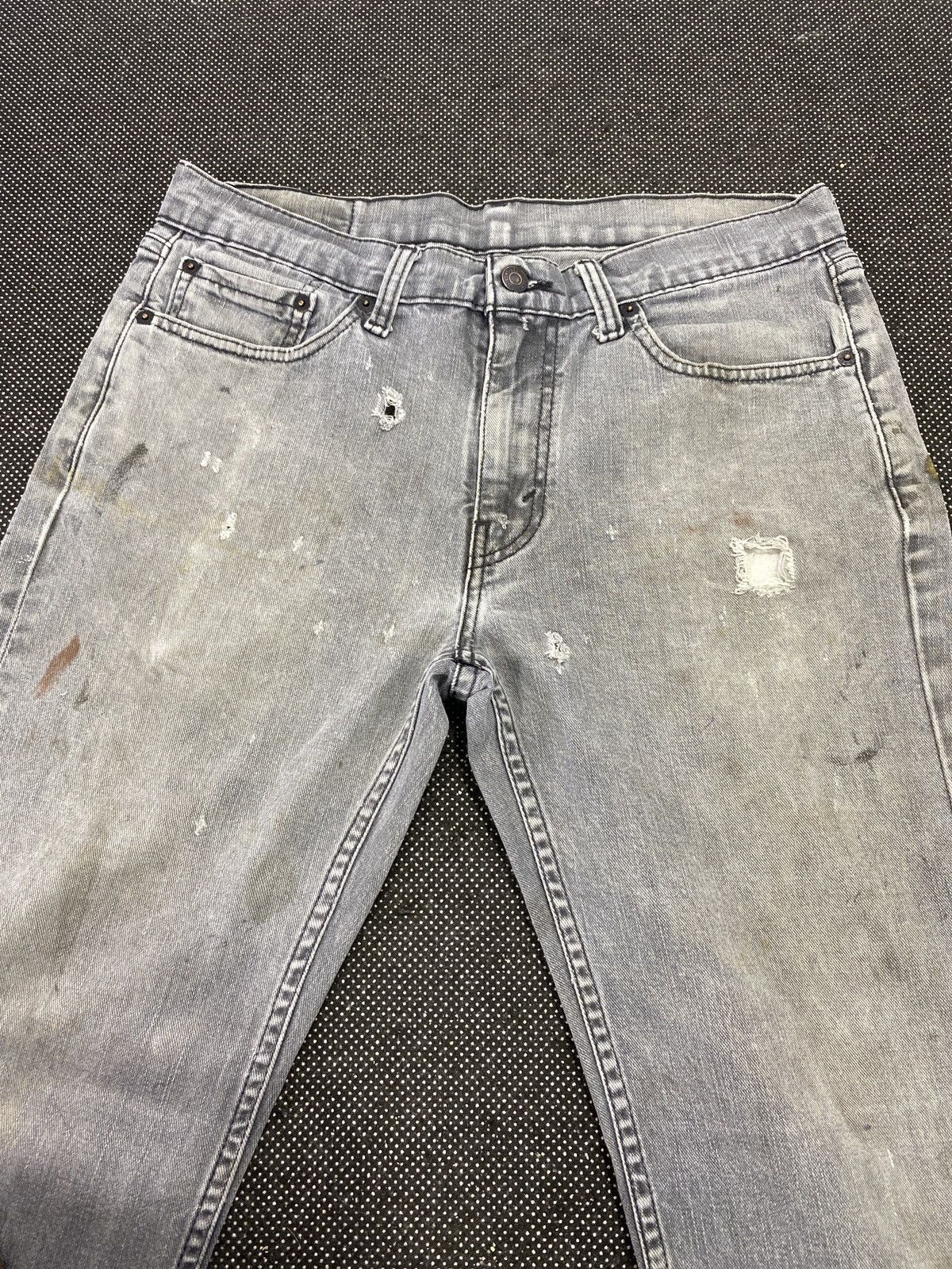 Jean × Levi's × Vintage VINTAGE LEVIS 514 DISTRESSED FADED GREY JEANS-J397 Size US 33 - 10 Thumbnail