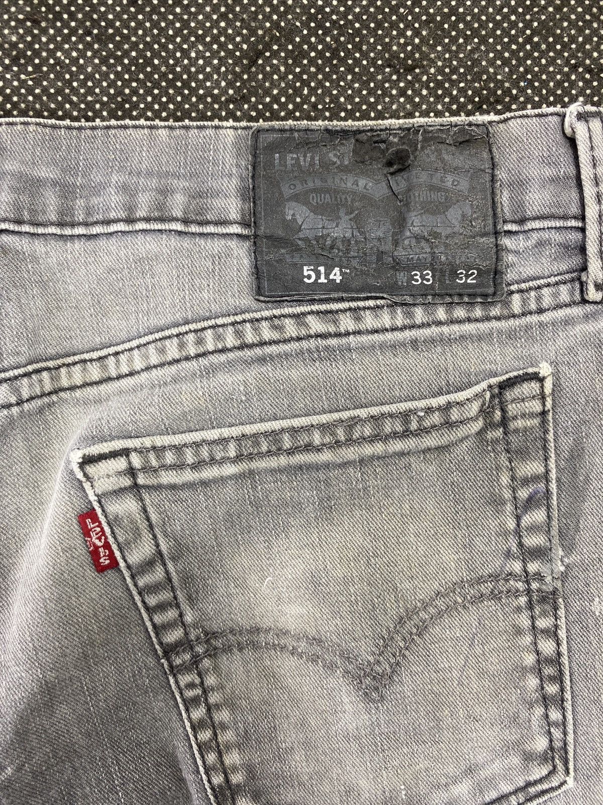 Jean × Levi's × Vintage VINTAGE LEVIS 514 DISTRESSED FADED GREY JEANS-J397 Size US 33 - 11 Thumbnail