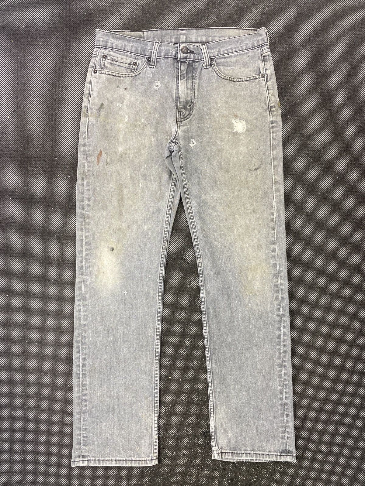 Jean × Levi's × Vintage VINTAGE LEVIS 514 DISTRESSED FADED GREY JEANS-J397 Size US 33 - 1 Thumbnail