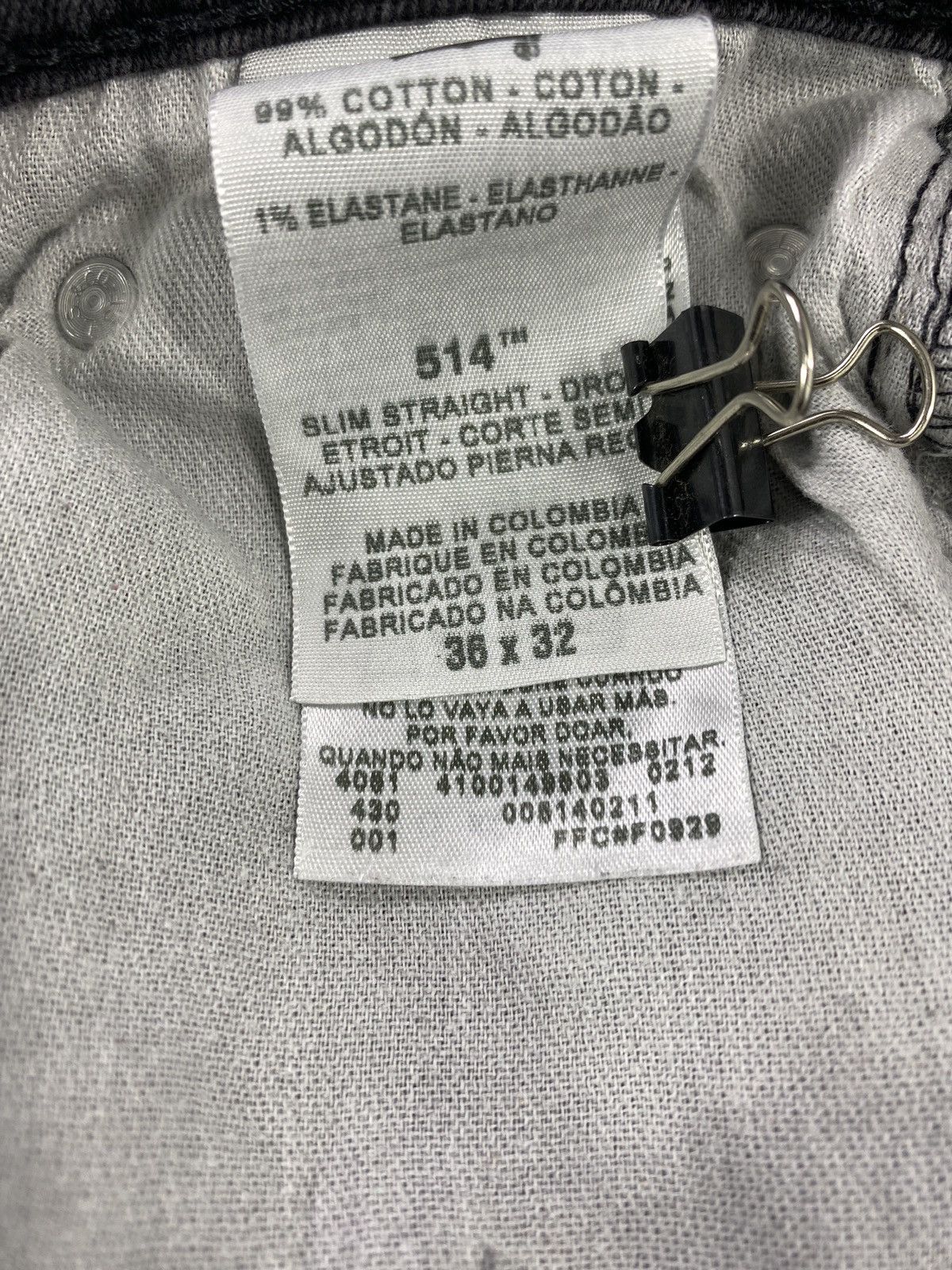 Jean × Levi's × Vintage VINTAGE LEVIS 514 BLACK JEANS-J395 Size US 36 / EU 52 - 7 Thumbnail