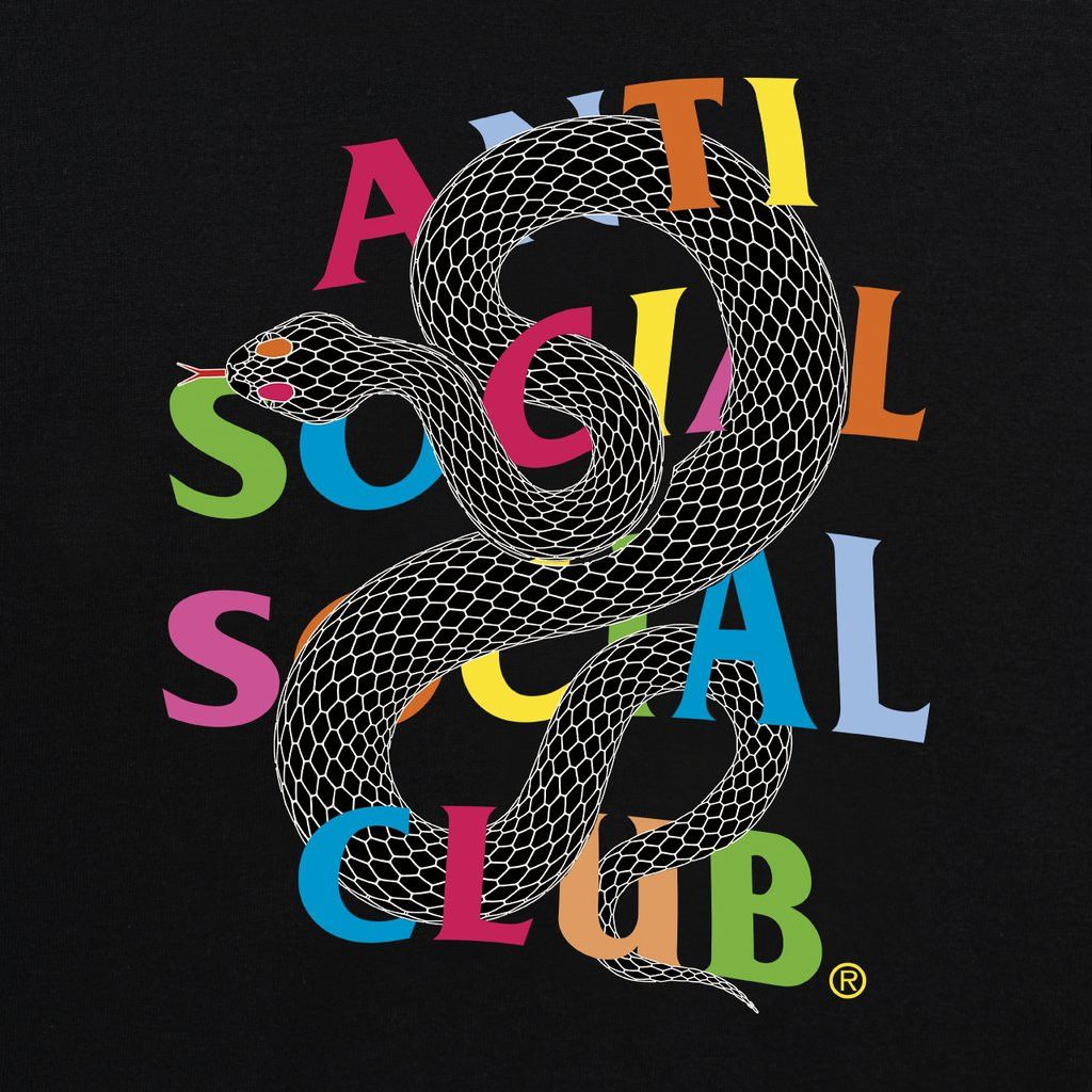 Anti Social Social Club × Members Only DS Weekly Rainbow ASSC Crawling Black Tee FTP KITH FOG BAPE Size US M / EU 48-50 / 2 - 3 Thumbnail