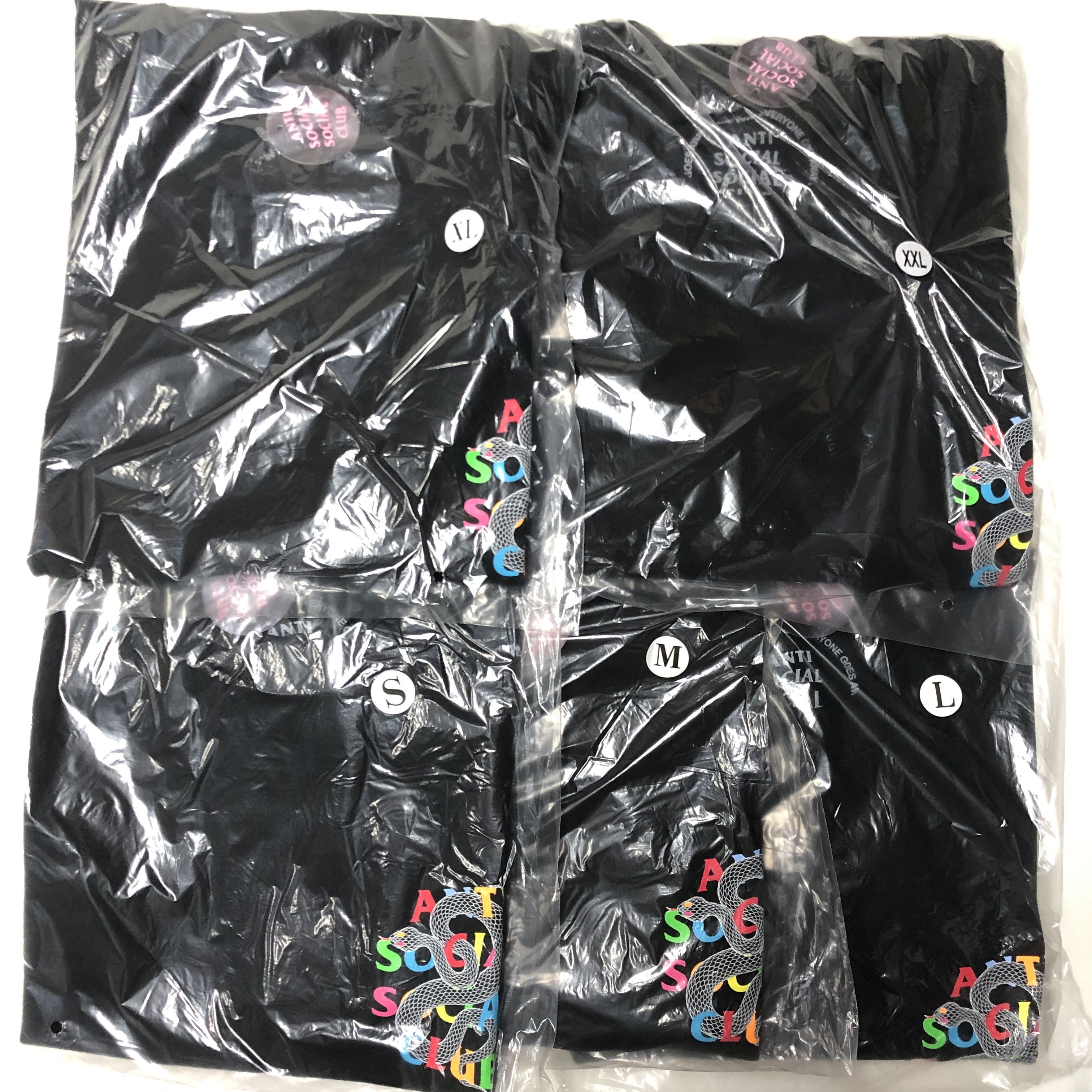 Anti Social Social Club × Members Only DS Weekly Rainbow ASSC Crawling Black Tee FTP KITH FOG BAPE Size US M / EU 48-50 / 2 - 7 Thumbnail