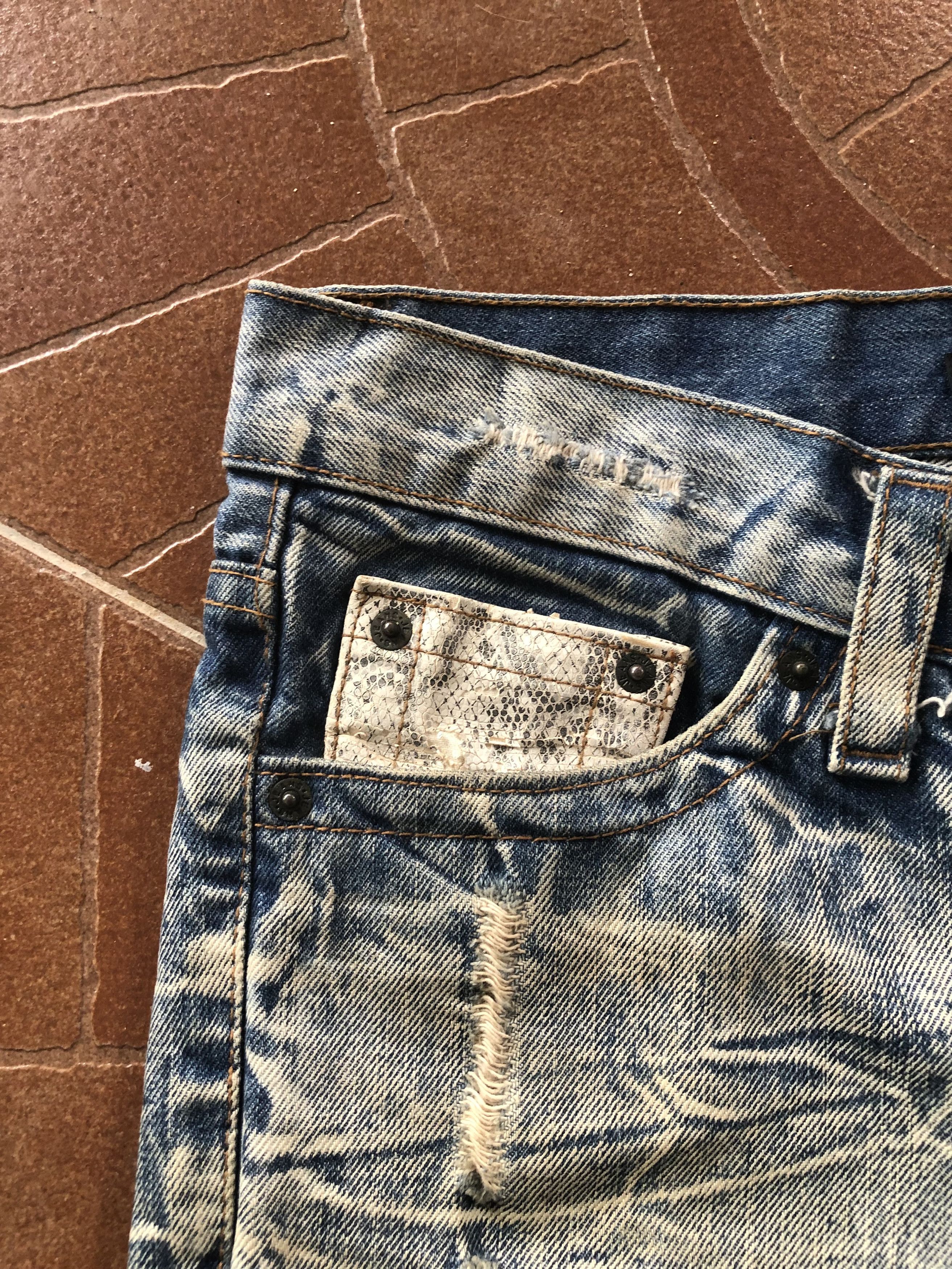 Japanese Brand RARE🔥K.U..I Japanese distressed denim punk Size US 32 / EU 48 - 6 Thumbnail