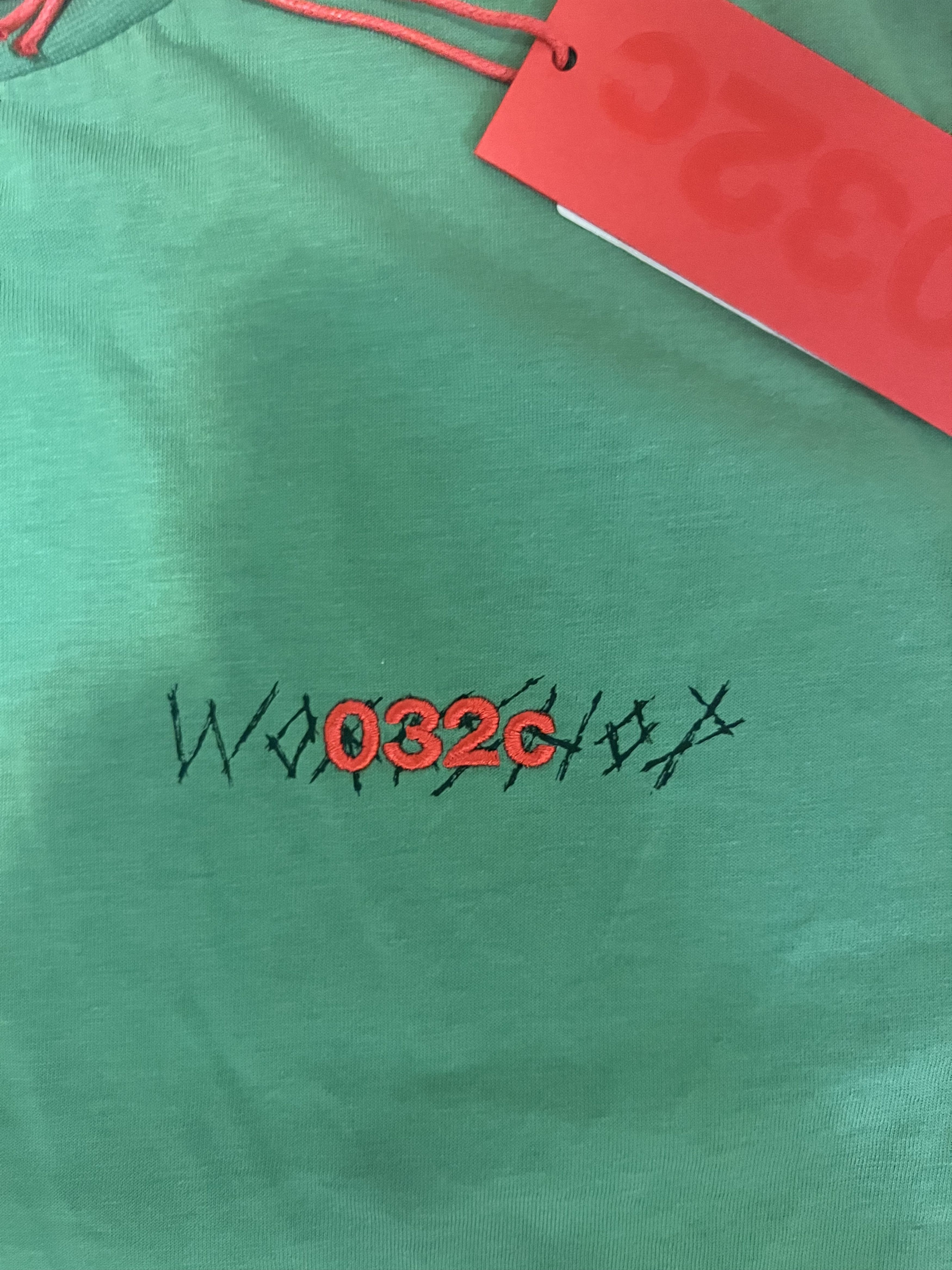 032c 💚 032c Embroidered Workshop Logo Green Tee NEW Size US L / EU 52-54 / 3 - 3 Thumbnail