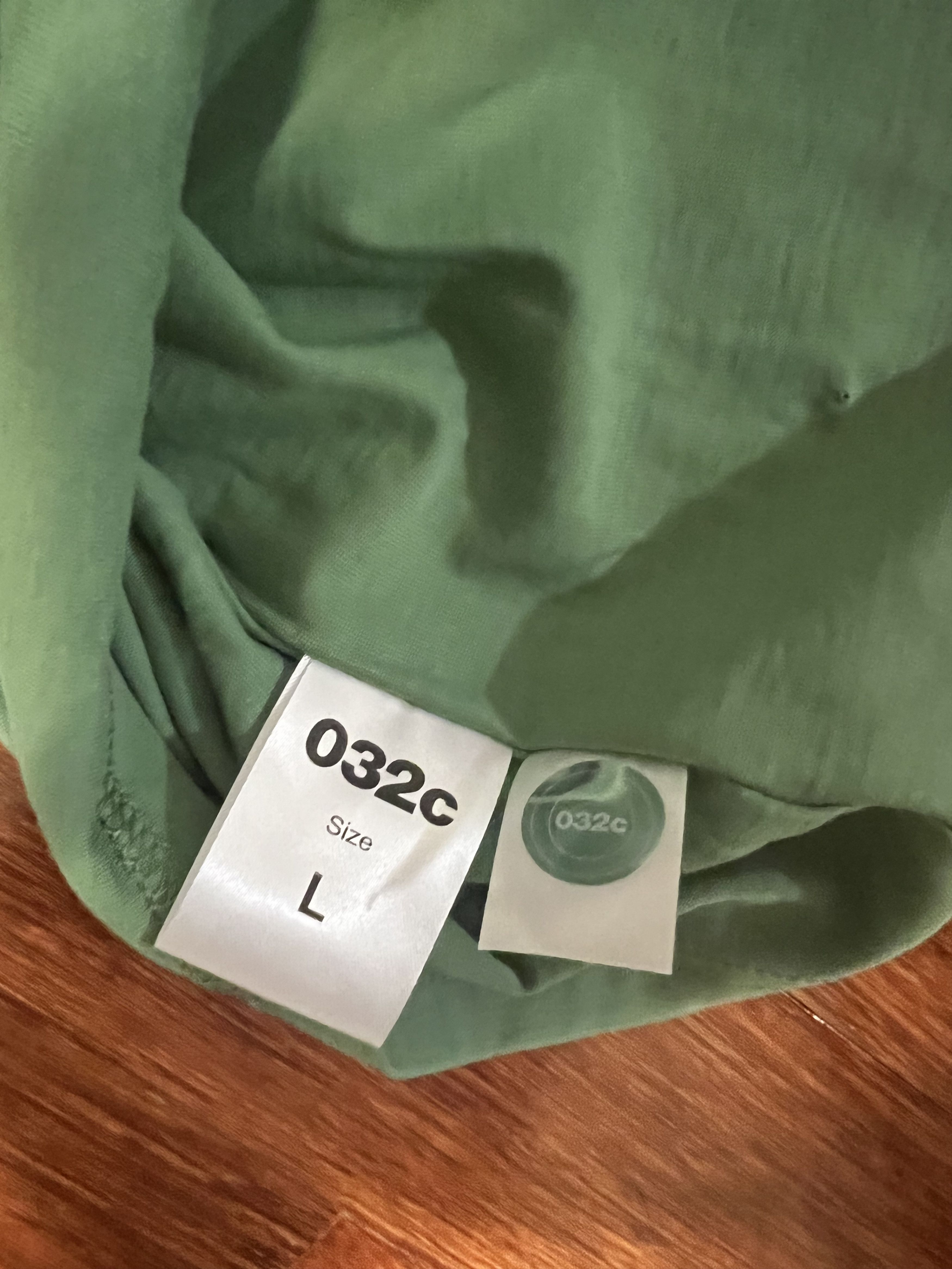 032c 💚 032c Embroidered Workshop Logo Green Tee NEW Size US L / EU 52-54 / 3 - 6 Thumbnail