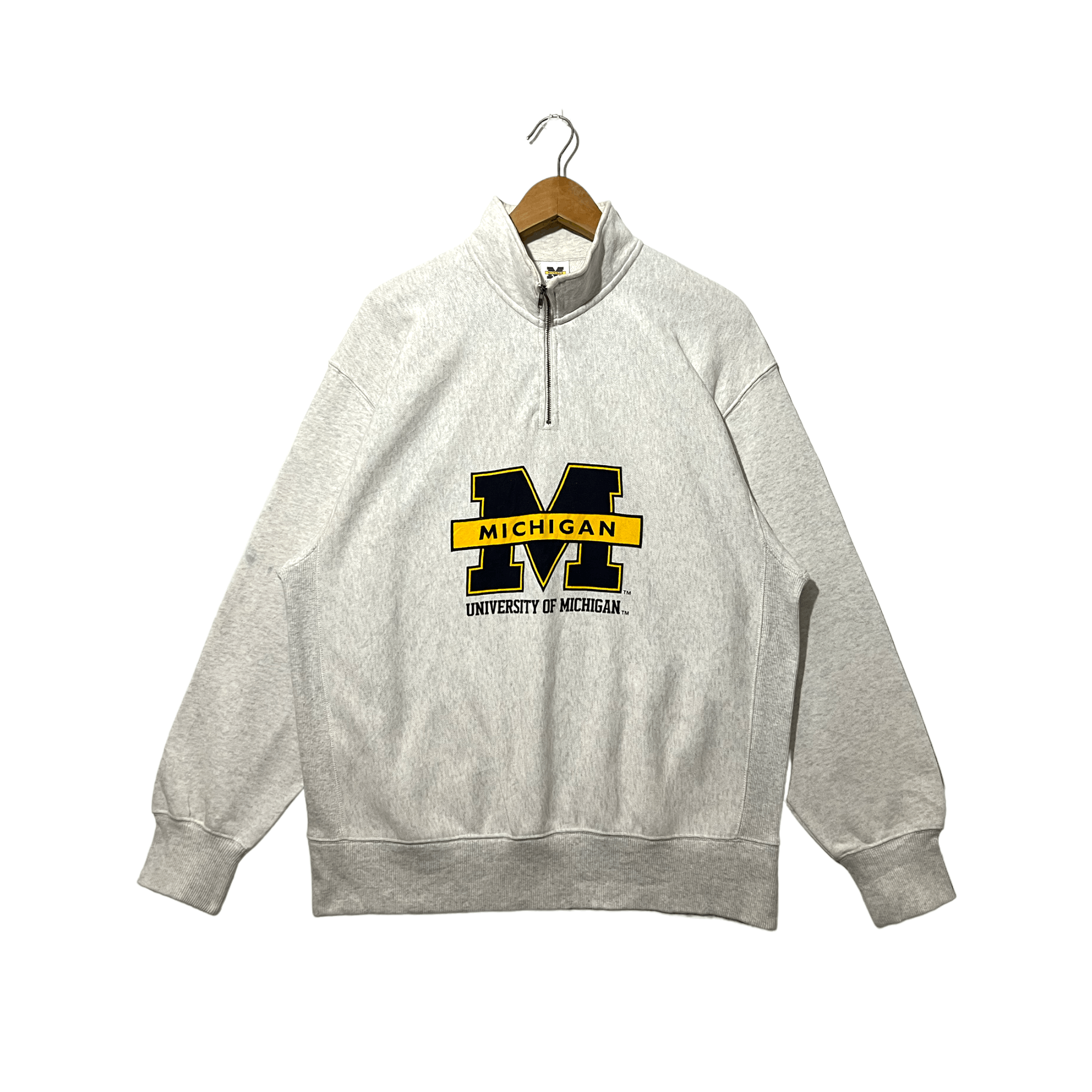 Vintage Vintage Rare University Of Michigan Big Logo Sweatshirt Size US L / EU 52-54 / 3 - 1 Thumbnail