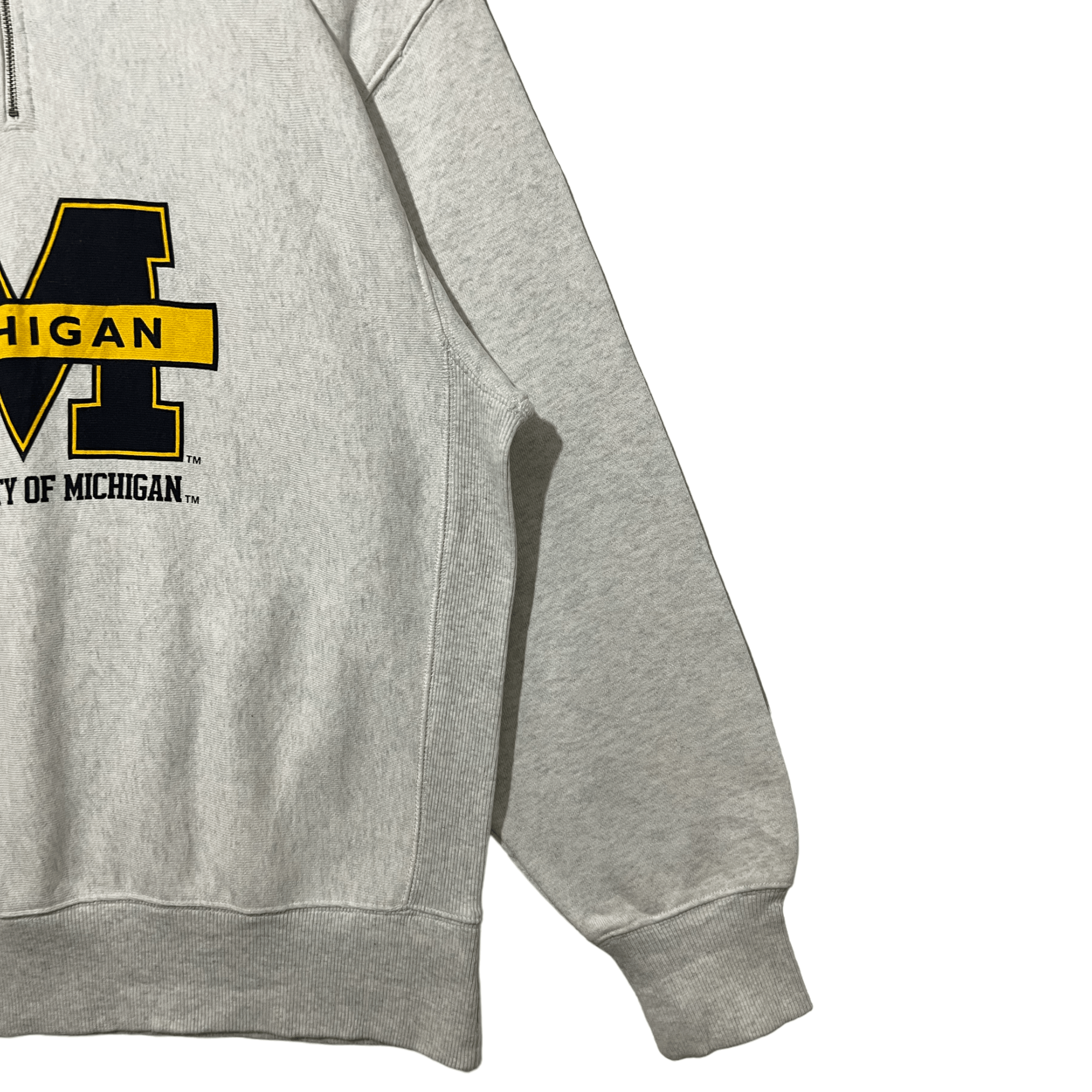 Vintage Vintage Rare University Of Michigan Big Logo Sweatshirt Size US L / EU 52-54 / 3 - 3 Thumbnail