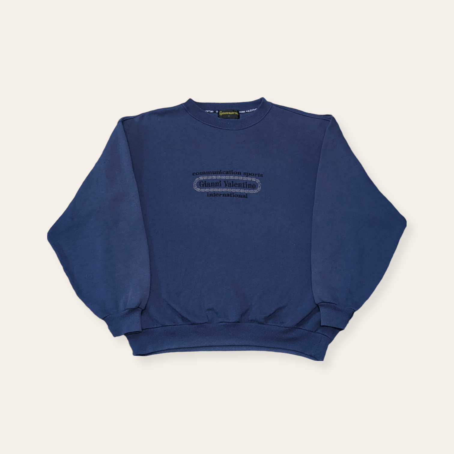 Vintage 90s Gianni Valentino Spellout Crewneck Sweatshirt