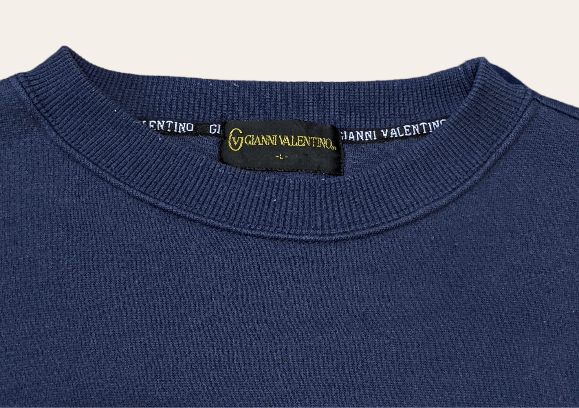 Valentino × Vintage Vintage 90s Gianni Valentino Spellout Crewneck Sweatshirt Size US L / EU 52-54 / 3 - 4 Thumbnail