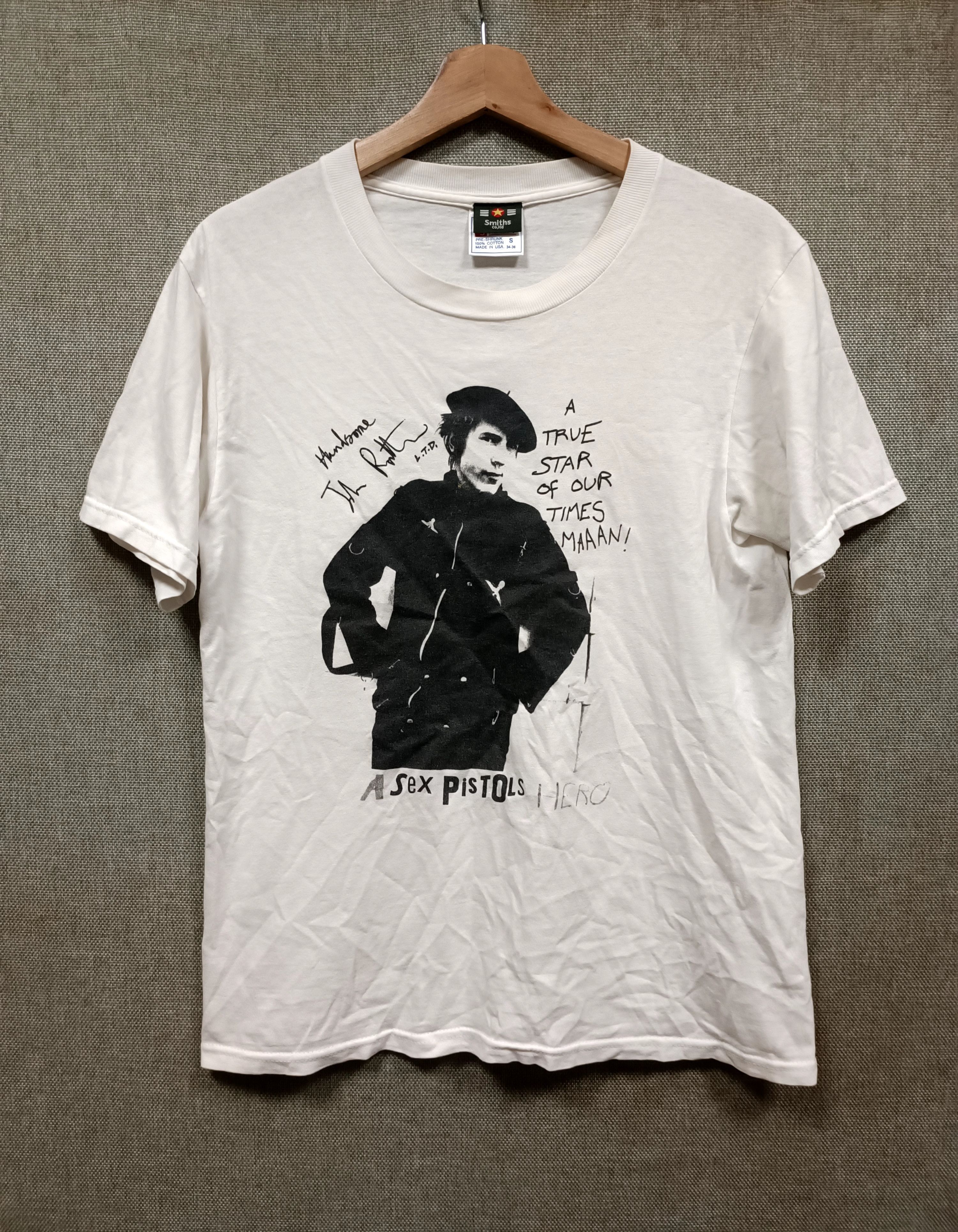 1980s Vintage John Lydon Tee sex pistols Johnny Rotten Sex Pistols