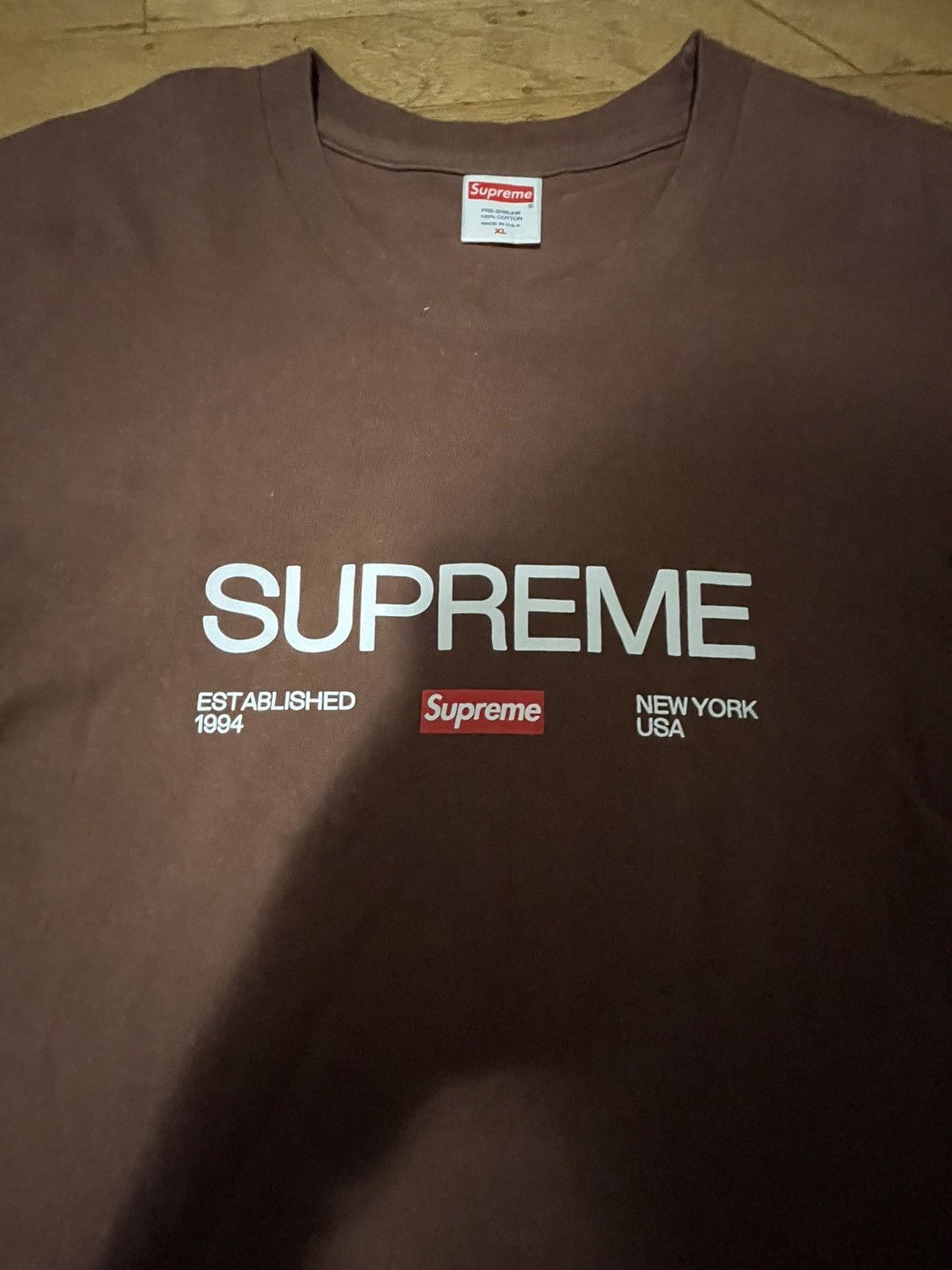 Supreme Supreme Est. 1994 Tee Size US XL / EU 56 / 4 - 2 Thumbnail