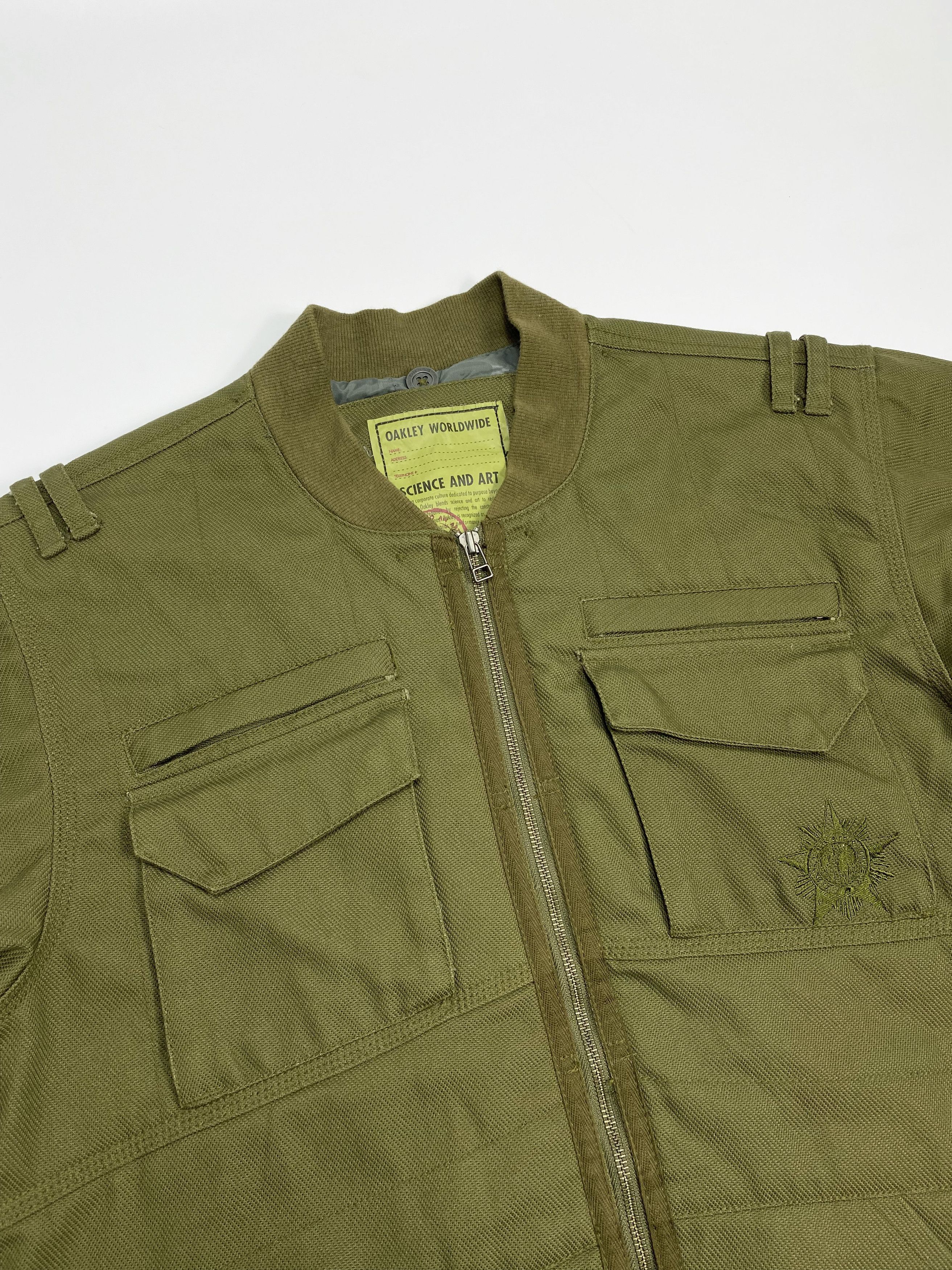 Japanese Brand × Oakley Oakley Y2K Military Multipocket Utility Padded Bomber Size US M / EU 48-50 / 2 - 2 Thumbnail