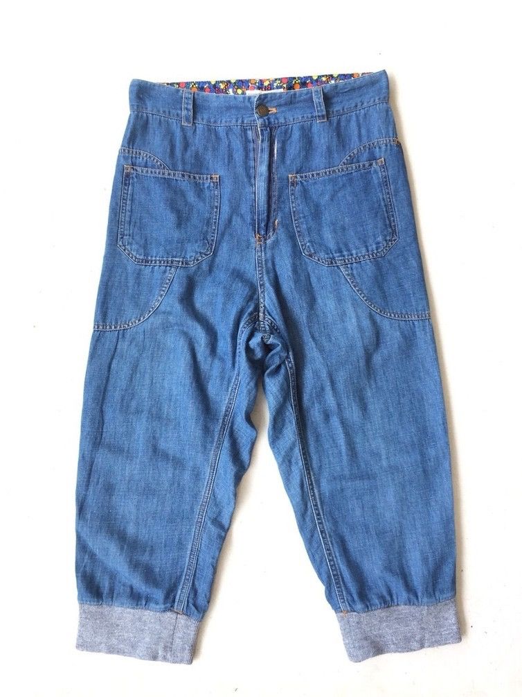 Indigo × Issey Miyake × Vintage Vintage Issey Miyake Tsumori Chisato Indigo Short Pant Size 30" / US 8 / IT 44 - 1 Thumbnail