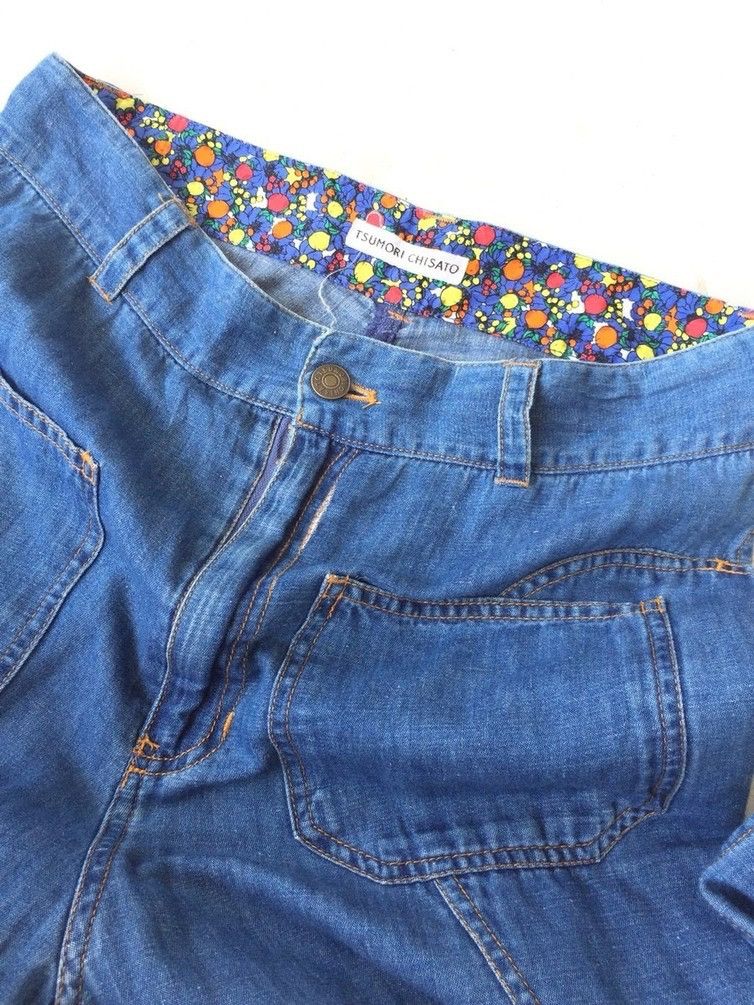Indigo × Issey Miyake × Vintage Vintage Issey Miyake Tsumori Chisato Indigo Short Pant Size 30" / US 8 / IT 44 - 3 Thumbnail
