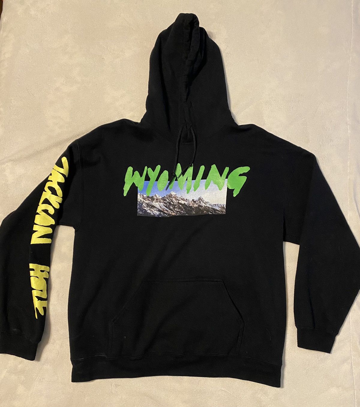 Kanye West × Wes Lang Ye West YE Wyoming Black Hoodie Wes Lang  
