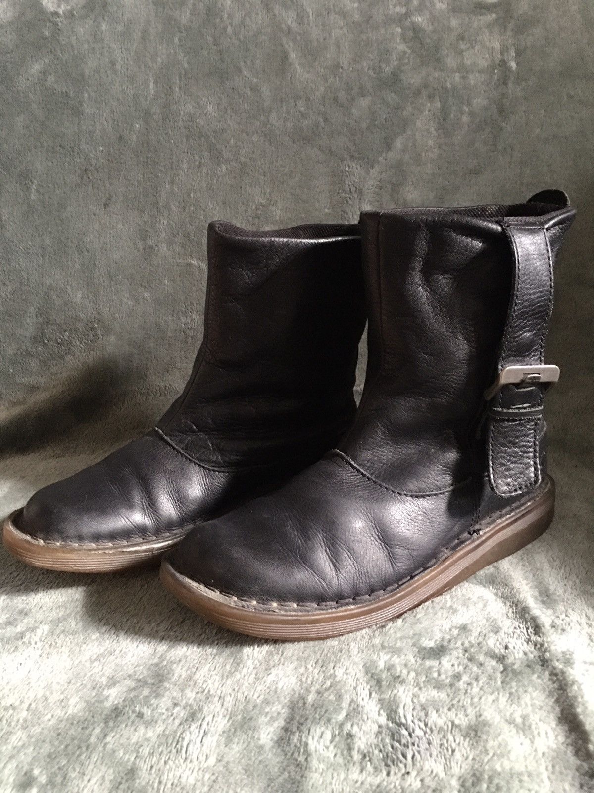 Dr. Martens Dr. Martens TANA Black Leather Boots Size US 7 Grailed