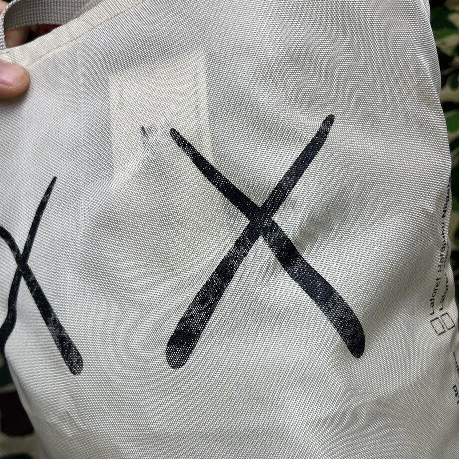 Kaws 2002 Kaws x Laforet Creme Nylon Tote Bag Size ONE SIZE - 9 Thumbnail