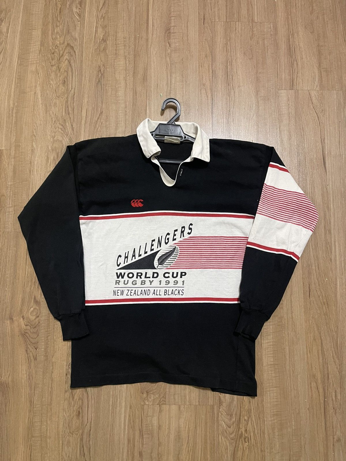 Canterbury of New Zealand × Vintage Vintage 1991 All Black New Zealand World Cup Shirt Size US M / EU 48-50 / 2 - 1 Thumbnail