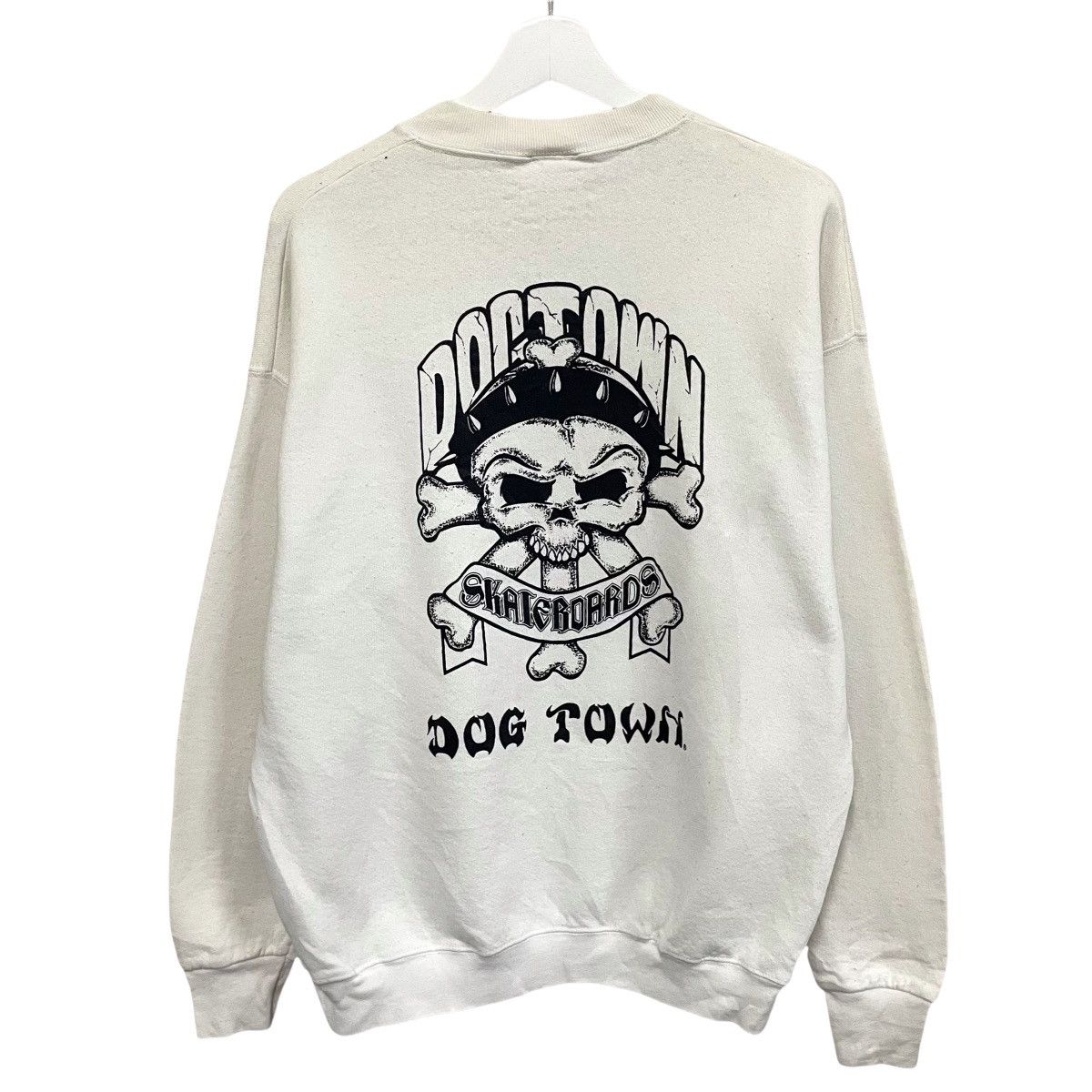 Dogtown 💥 90s Dogtown Skate Brand Pushhead Skull Sweatshirt Size US L / EU 52-54 / 3 - 1 Thumbnail