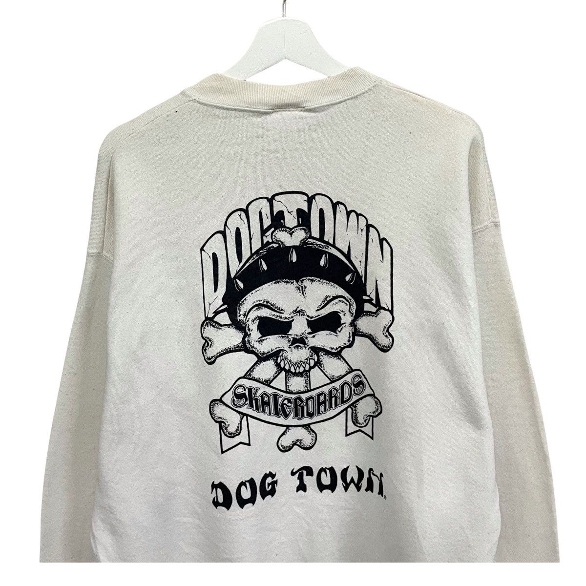 Dogtown 💥 90s Dogtown Skate Brand Pushhead Skull Sweatshirt Size US L / EU 52-54 / 3 - 3 Thumbnail