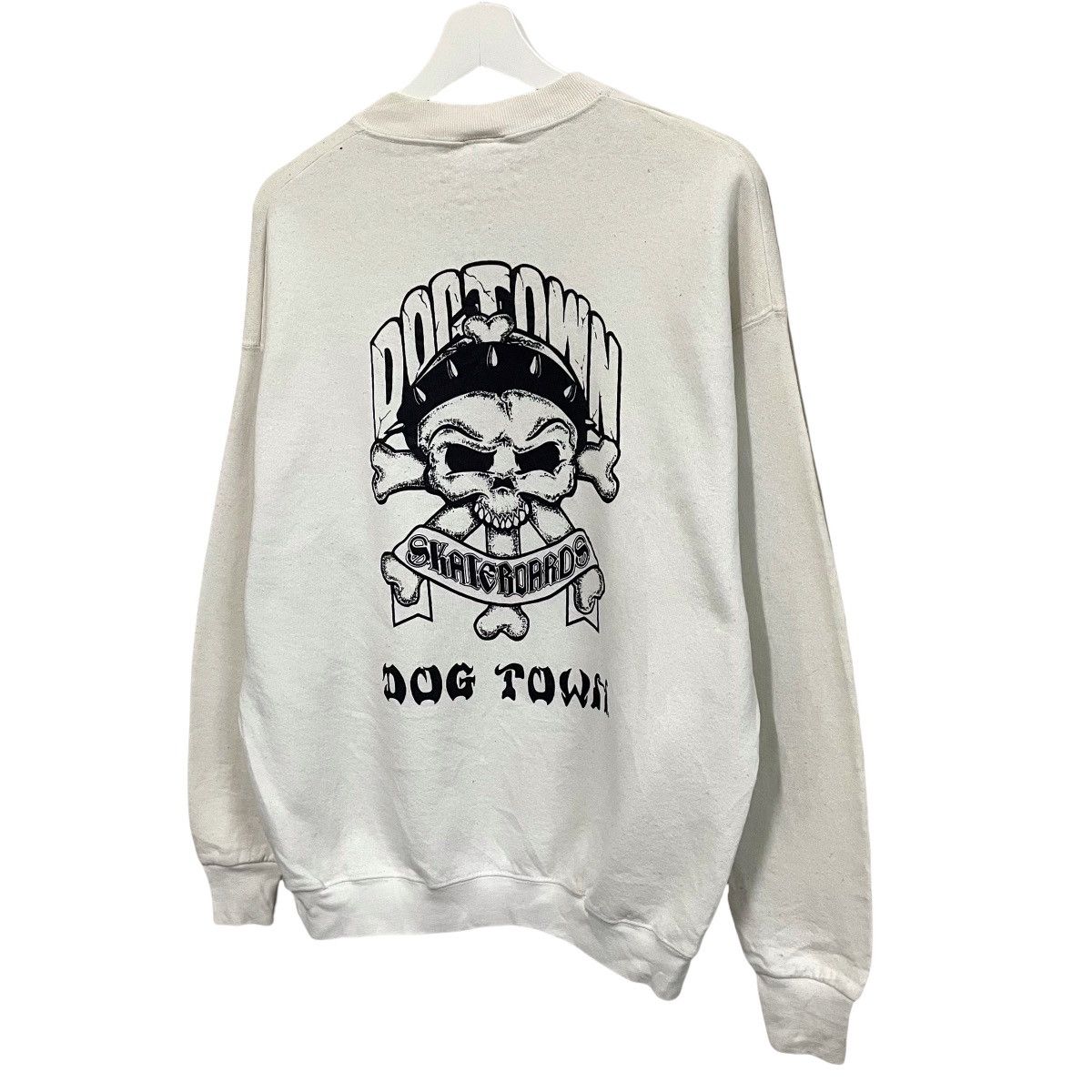 Dogtown 💥 90s Dogtown Skate Brand Pushhead Skull Sweatshirt Size US L / EU 52-54 / 3 - 2 Thumbnail