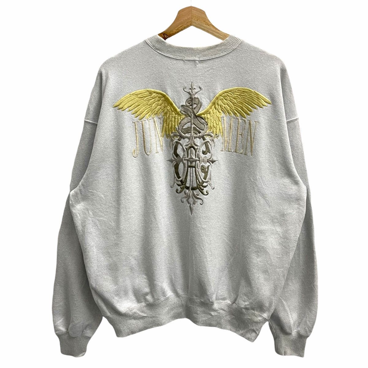 💥90s JUN FOR MEN EMBROIDERED JAPAN DESIGNER SWEATSHIRT