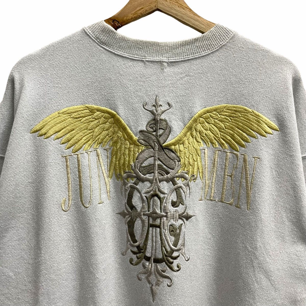Japanese Brand × Jun Takahashi × Other 💥90s JUN FOR MEN EMBROIDERED JAPAN DESIGNER SWEATSHIRT Size US L / EU 52-54 / 3 - 2 Thumbnail