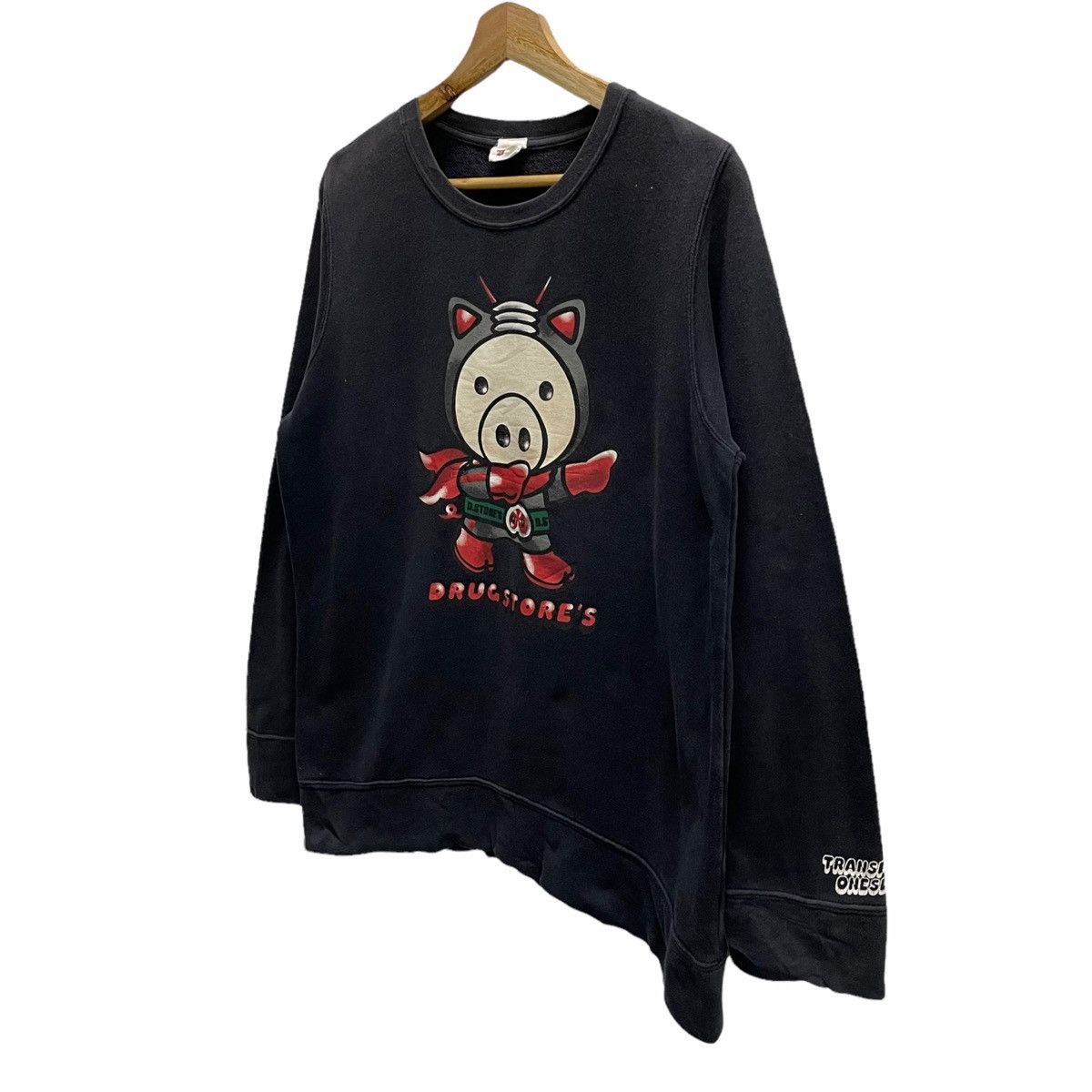 Hysteric Glamour × If Six Was Nine × Japanese Brand 💥DRUG STORE PIGGY RIPPOFF MASKED RIDER SWEATSHIRT Size US M / EU 48-50 / 2 - 3 Thumbnail