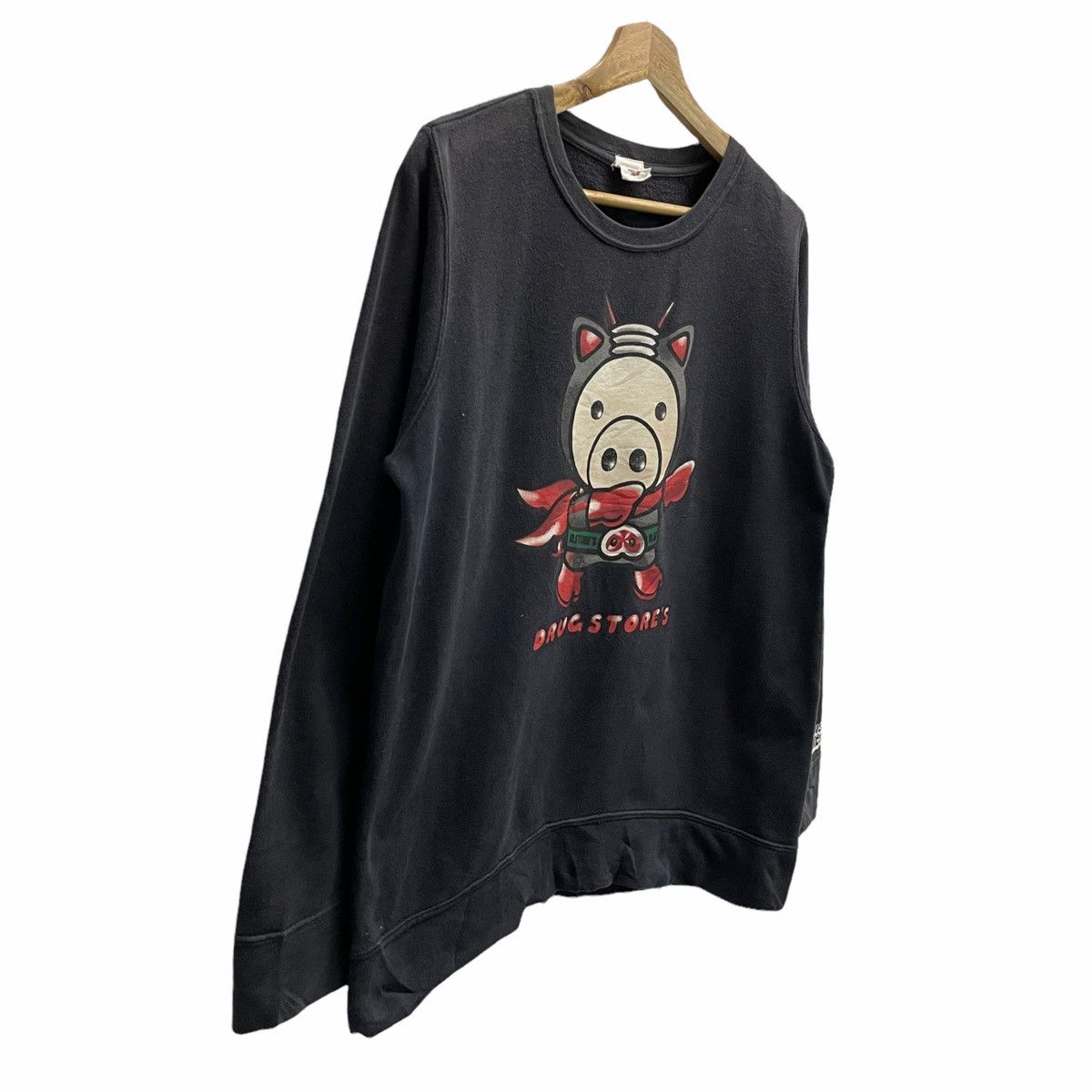 Hysteric Glamour × If Six Was Nine × Japanese Brand 💥DRUG STORE PIGGY RIPPOFF MASKED RIDER SWEATSHIRT Size US M / EU 48-50 / 2 - 2 Thumbnail