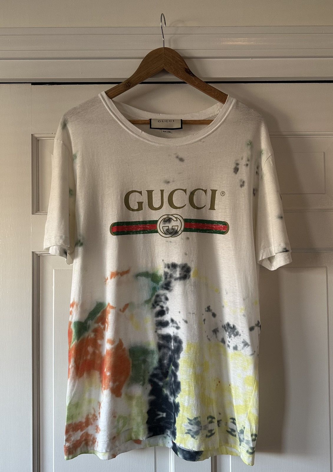 Gucci Gucci T-shirt UFO rainbow print | Grailed