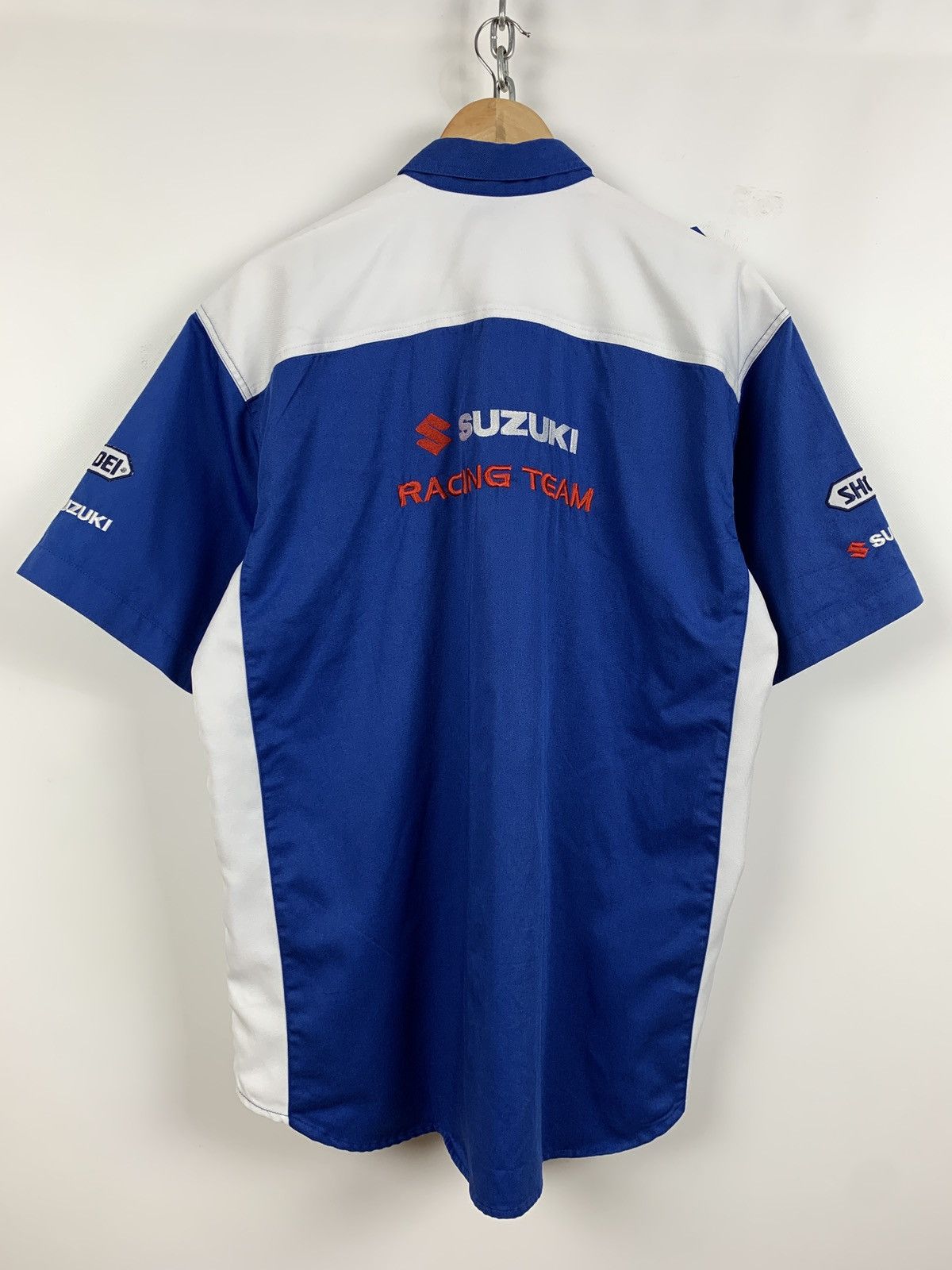 Vintage Vintage Suzuki Moto Racing Short Sleeve Button Up Shirt Size US XXL / EU 58 / 5 - 2 Thumbnail