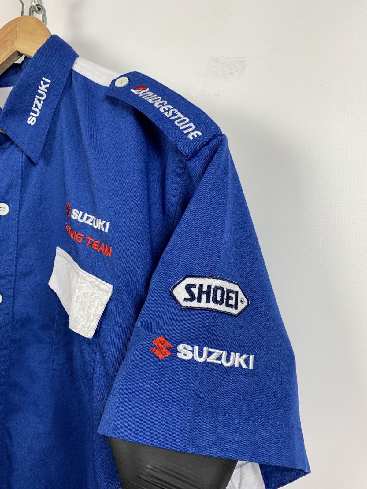 Vintage Vintage Suzuki Moto Racing Short Sleeve Button Up Shirt Size US XXL / EU 58 / 5 - 10 Thumbnail