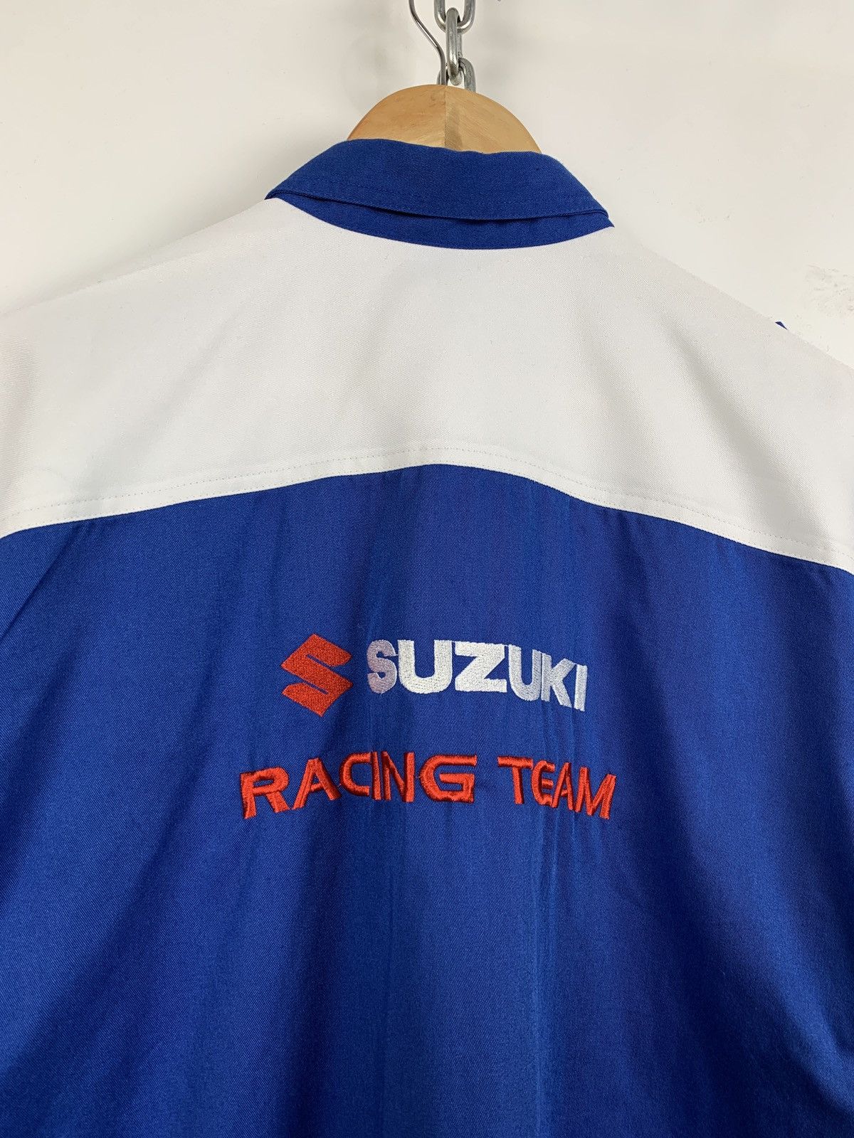 Vintage Vintage Suzuki Moto Racing Short Sleeve Button Up Shirt Size US XXL / EU 58 / 5 - 9 Thumbnail