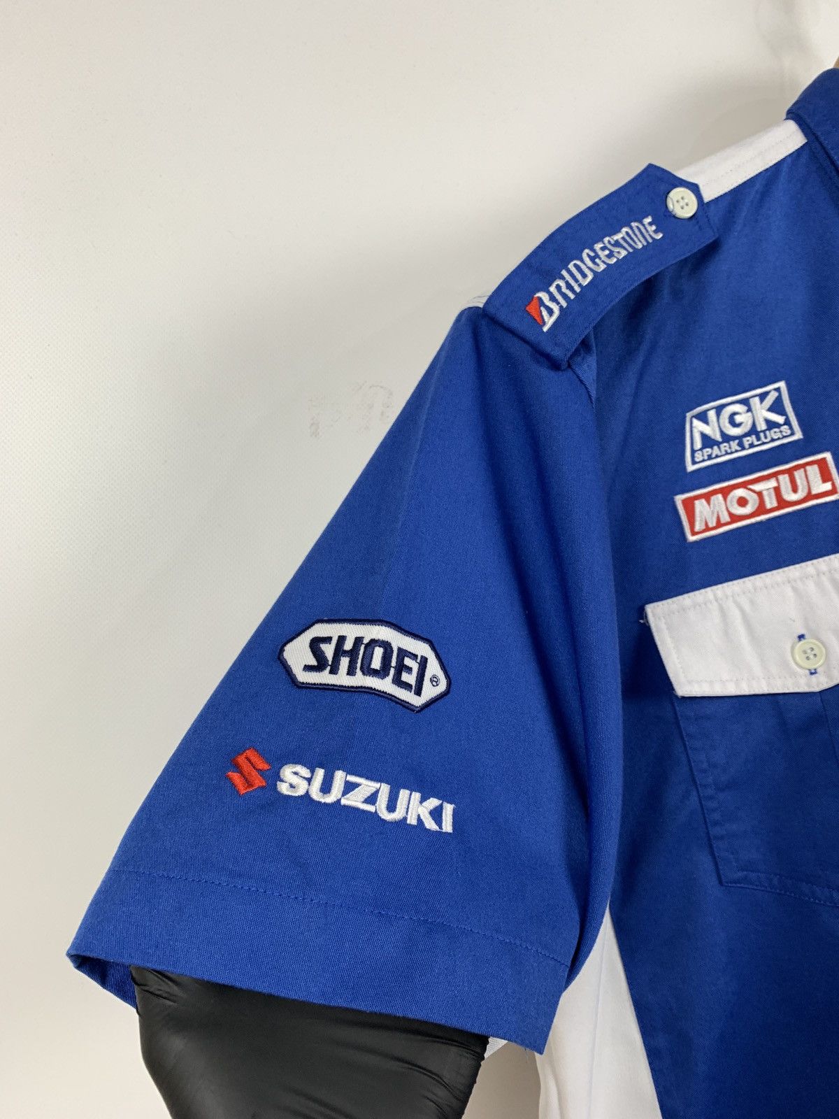 Vintage Vintage Suzuki Moto Racing Short Sleeve Button Up Shirt Size US XXL / EU 58 / 5 - 11 Thumbnail