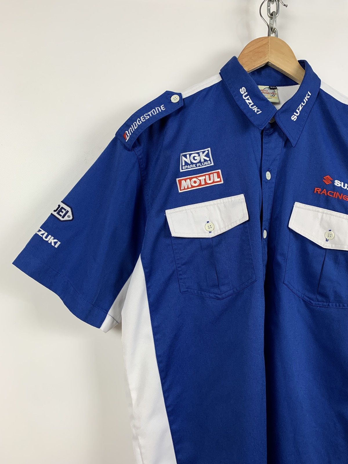 Vintage Vintage Suzuki Moto Racing Short Sleeve Button Up Shirt Size US XXL / EU 58 / 5 - 3 Thumbnail